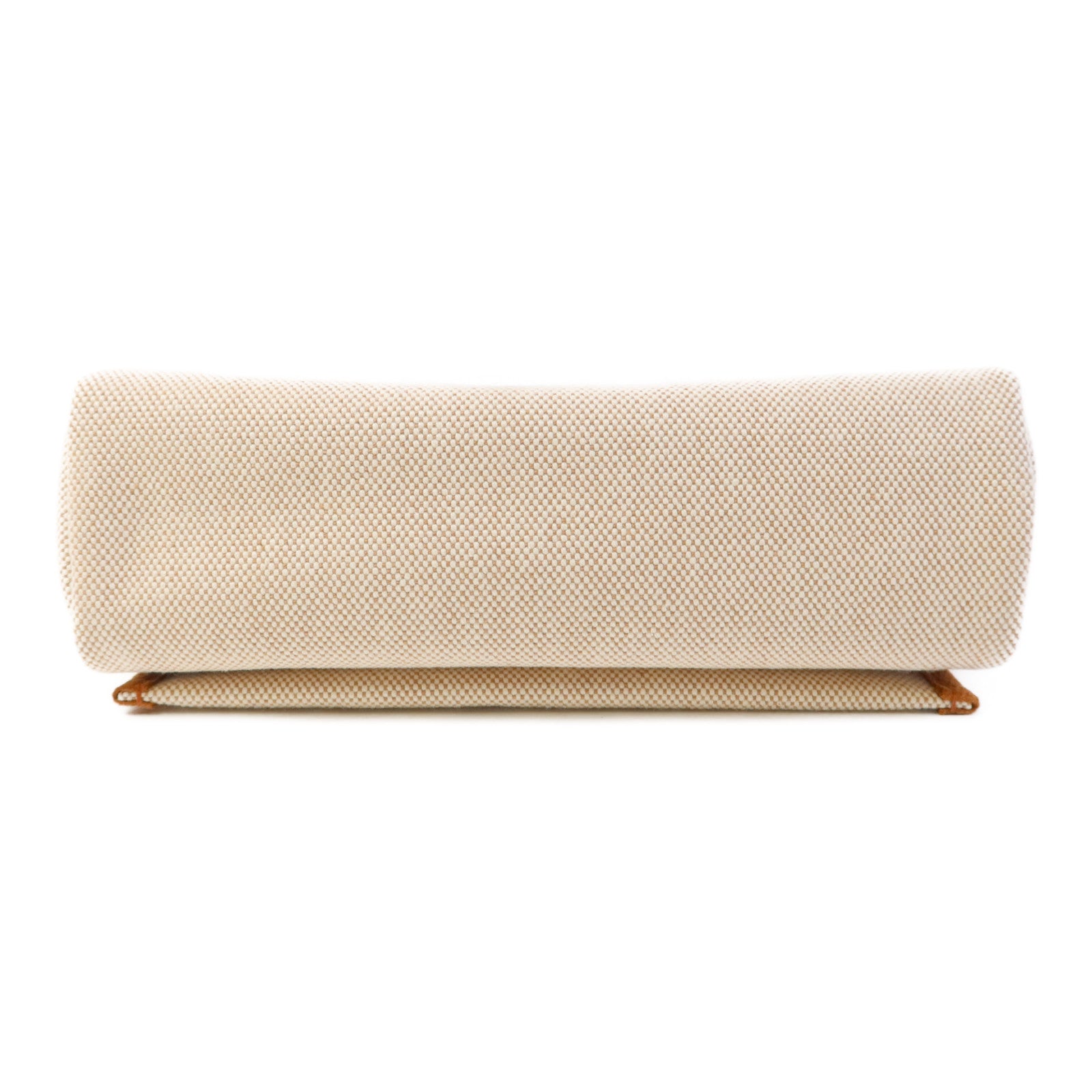 HERMES 帆布/皮革Mini Herbag金扣肩背袋Ebene