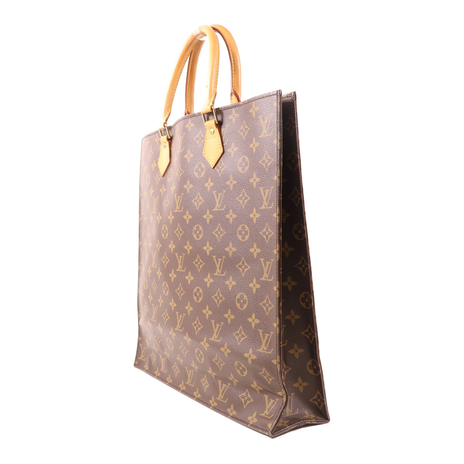 LOUIS VUITTON LV GHW Sac Plat Tote Bag M51140 Monogram Brown