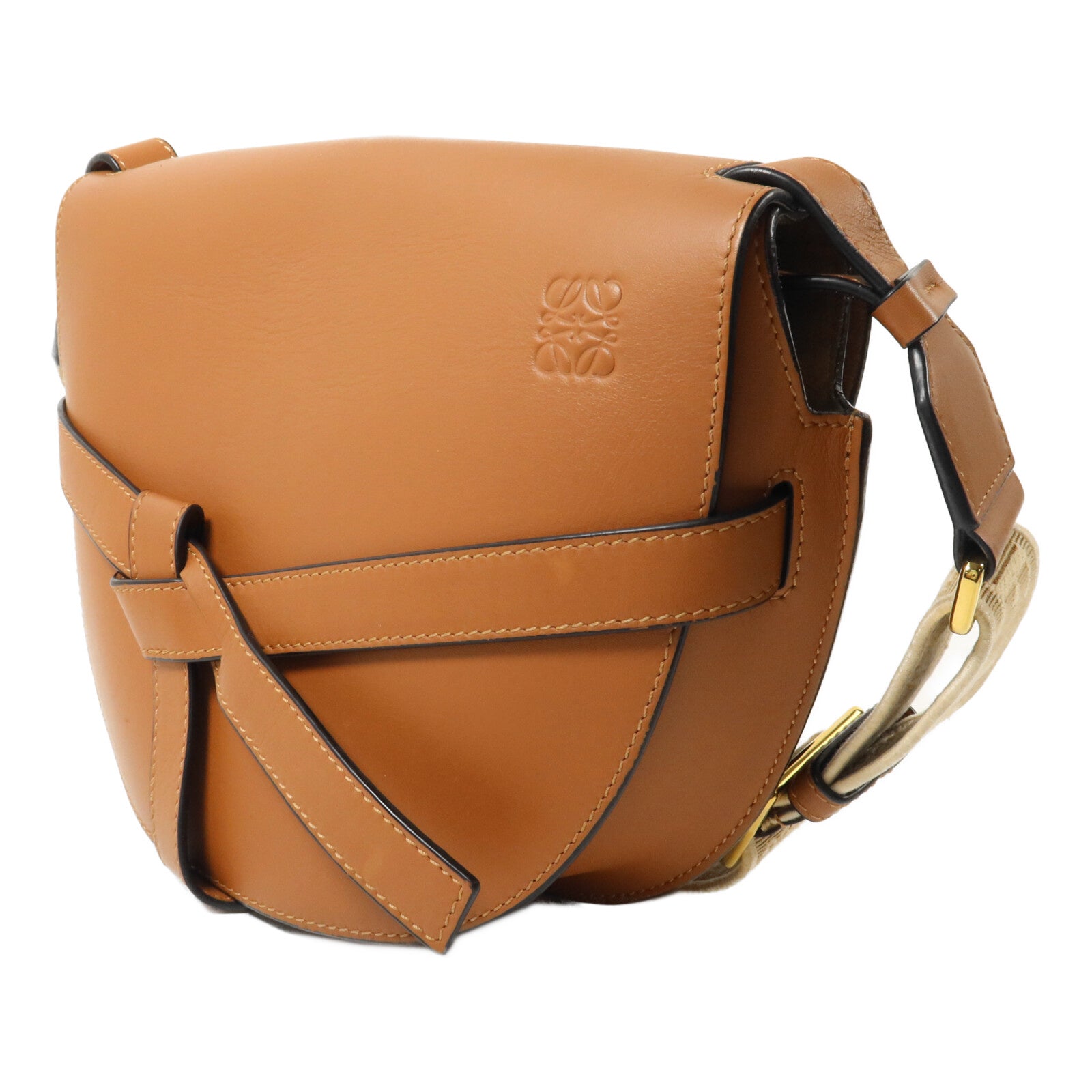 LOEWE 牛皮皮革Small Gate肩背袋