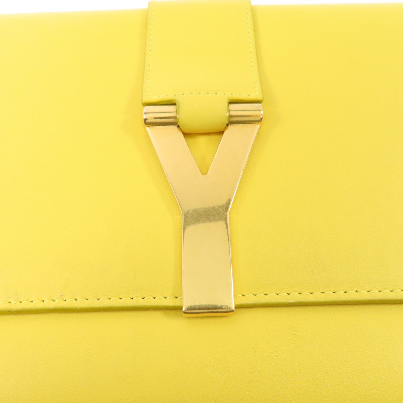 SAINT LAURENT 牛皮皮革Clutch金扣手拿包