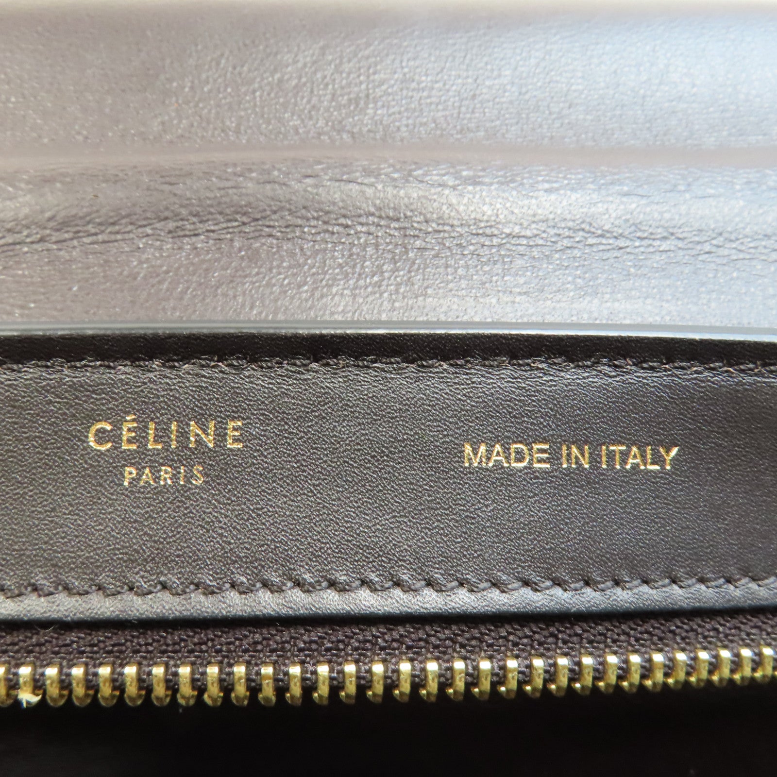 CELINE 牛皮皮革Trapeze PM金扣手挽肩背兩用袋灰色/紅色/黑色