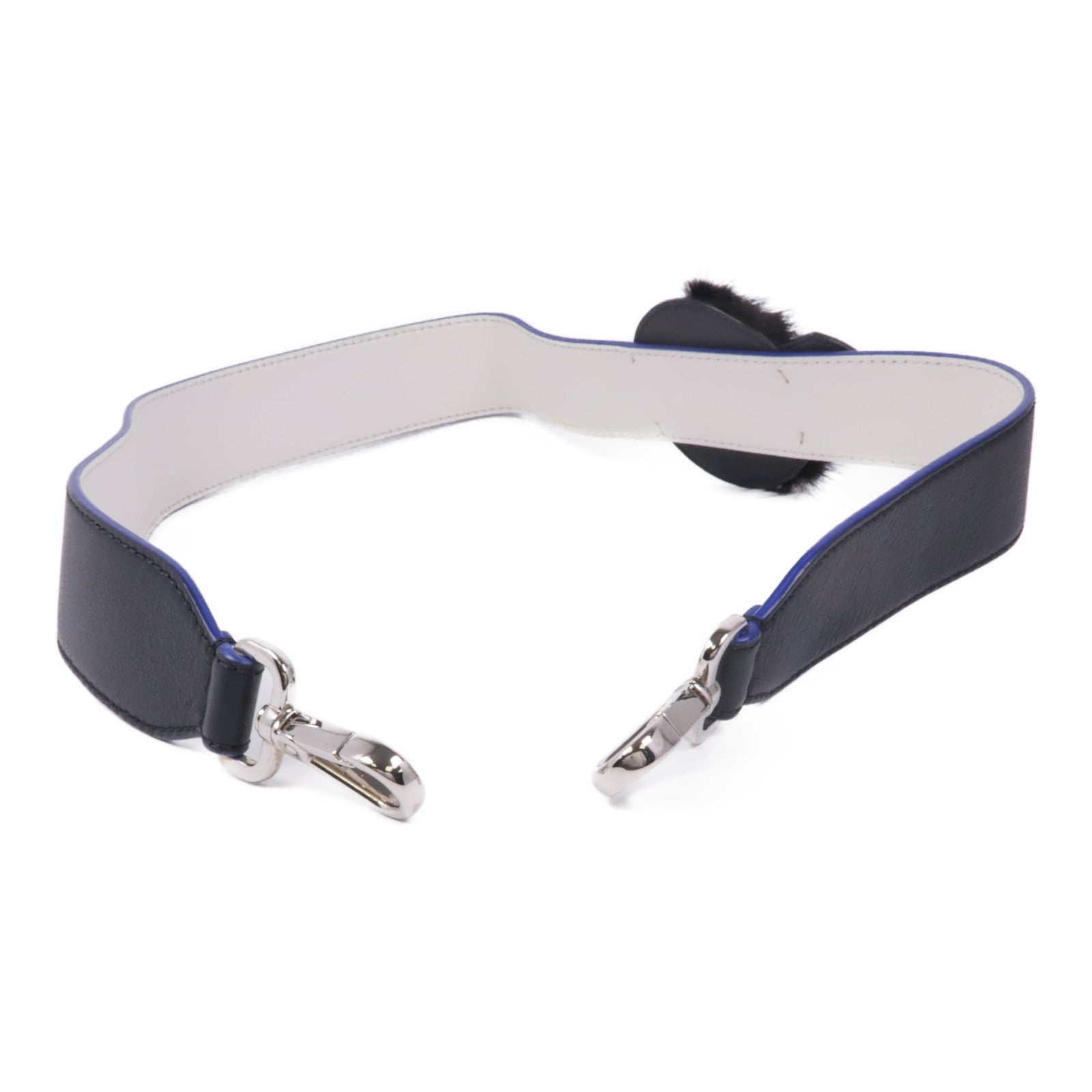 FENDI 牛皮皮革Shoulder Strap銀扣肩帶