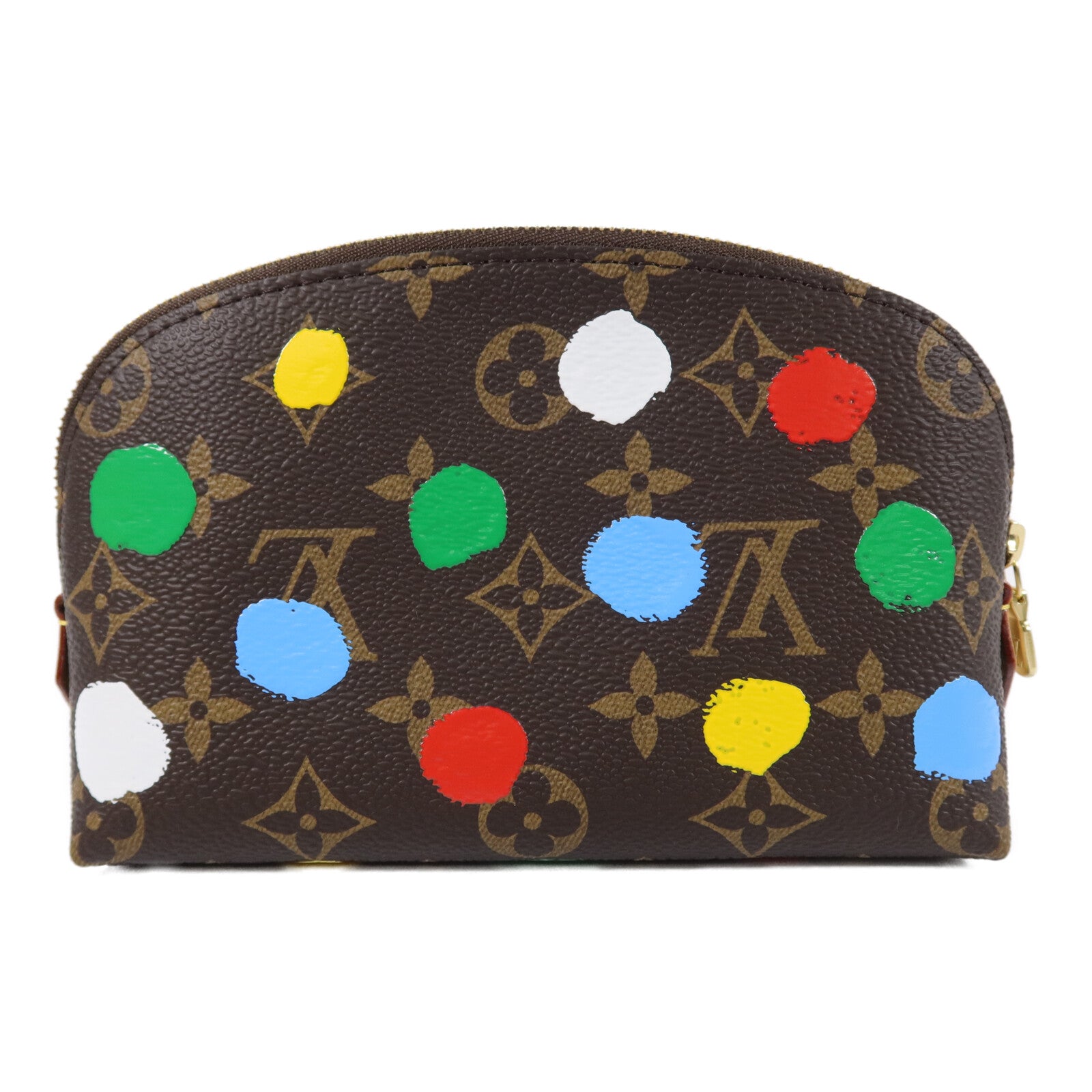 LOUIS VUITTON Monogram LV X Yayoi Kusama Cosmetic Pouch PM配件袋