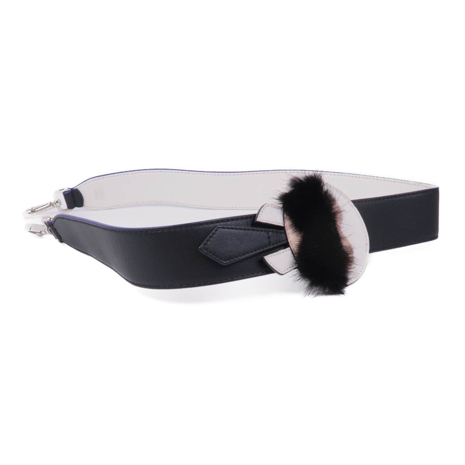FENDI 【激減優惠】牛皮皮革Shoulder Strap銀扣肩帶