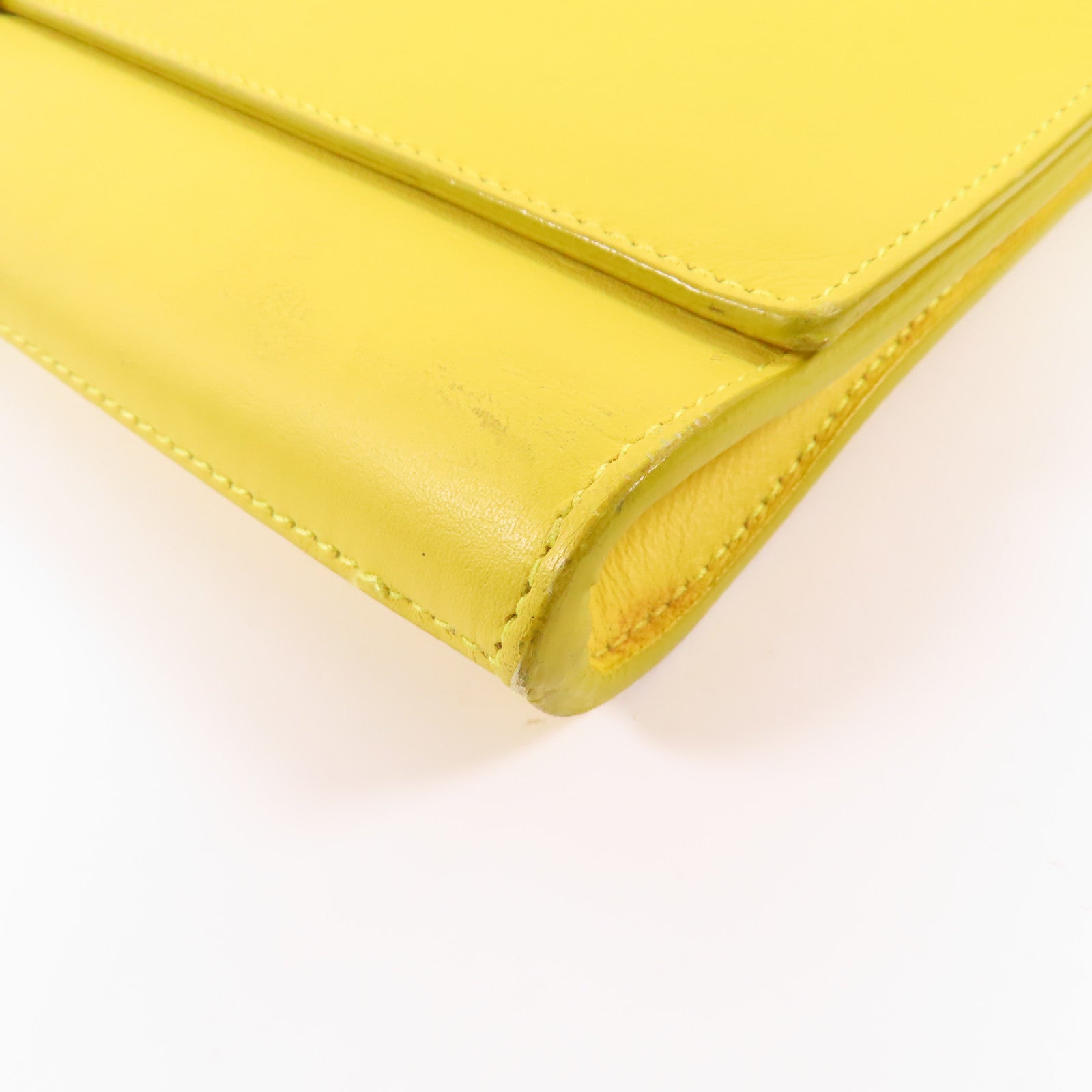 SAINT LAURENT 牛皮皮革Clutch金扣手拿包
