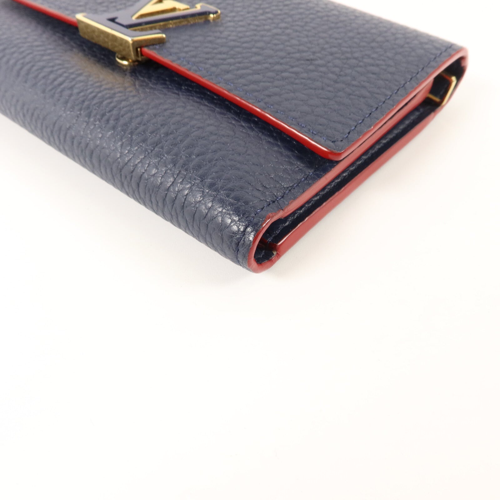 LOUIS VUITTON Taurillon Capucines Compact Wallet錢包