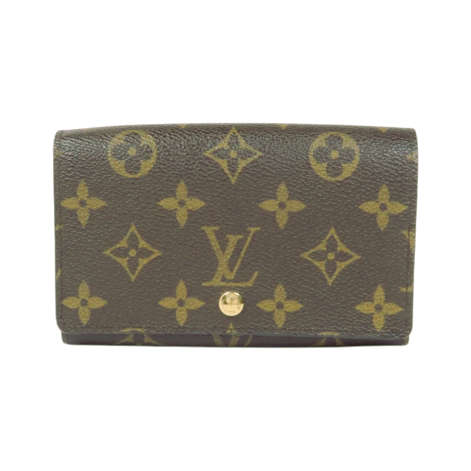 LOUIS VUITTON Monogram Porte Monnaie Billets Tresor金扣長錢包