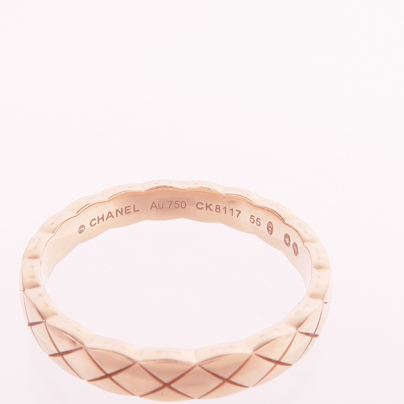 CHANEL 18K玫瑰金Mini Coco Crush Ring戒指Chanel#55/US#7.25