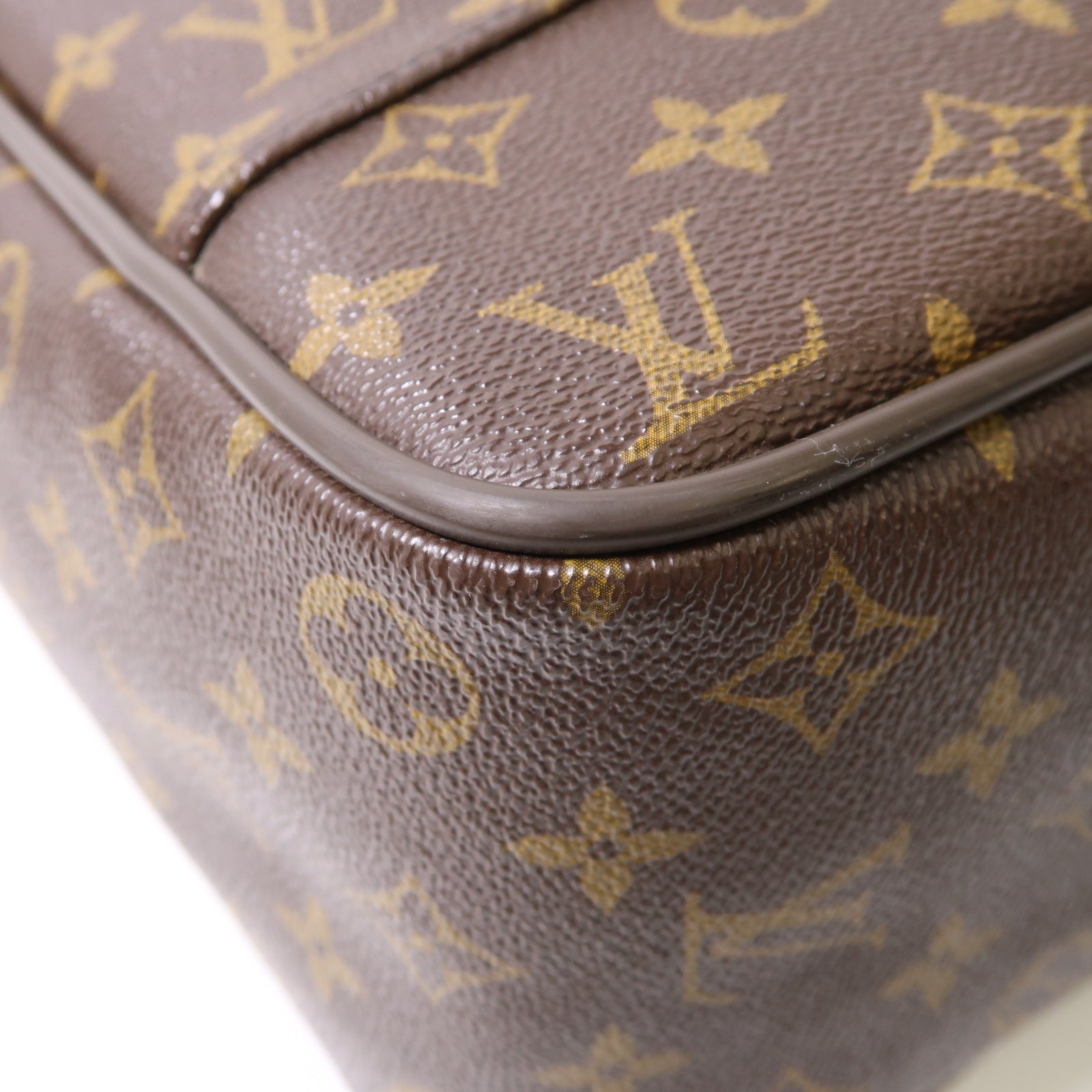 LOUIS VUITTON Monogram Icare金扣手挽肩背兩用袋棕色