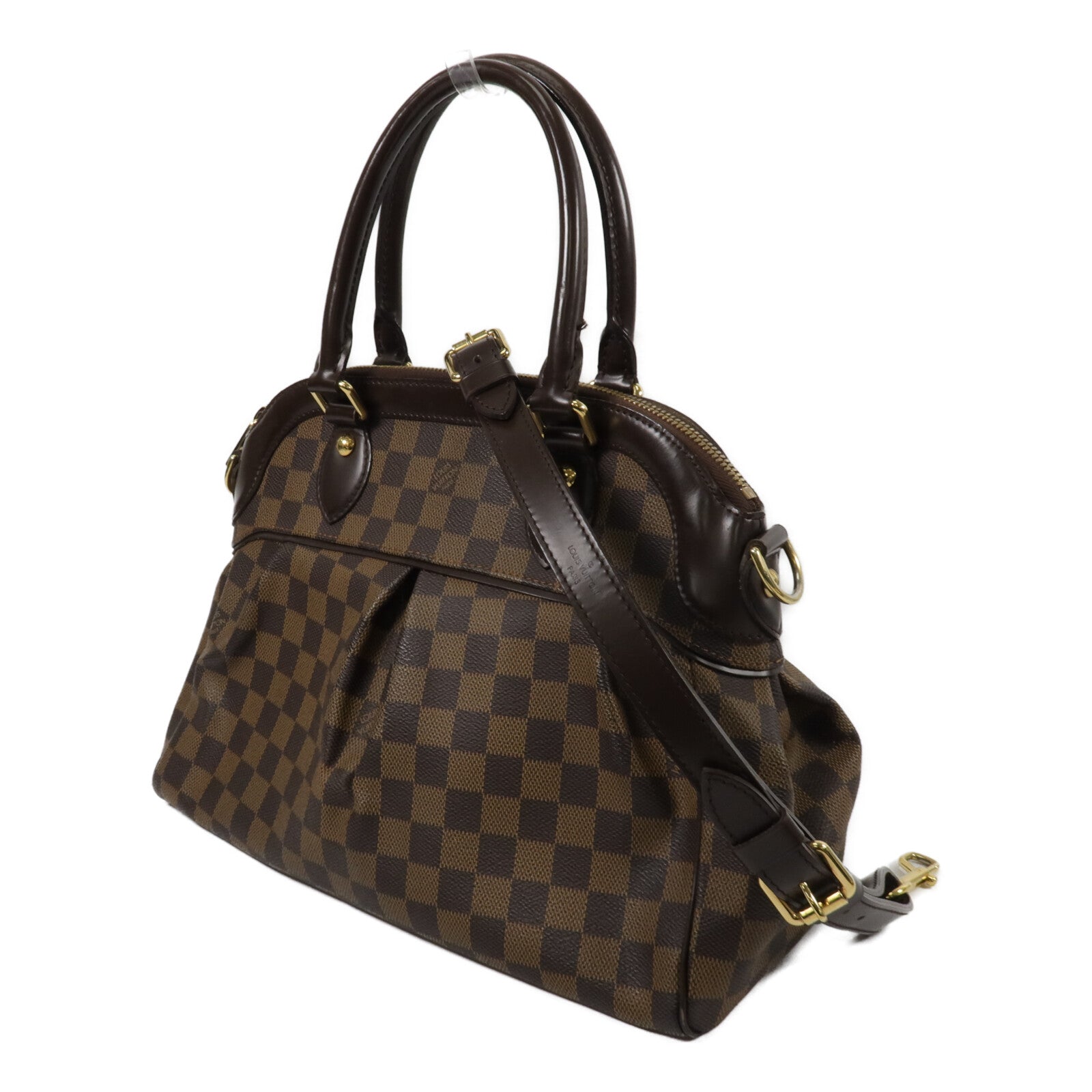 LOUIS VUITTON Damier Trevi手挽肩背兩用袋