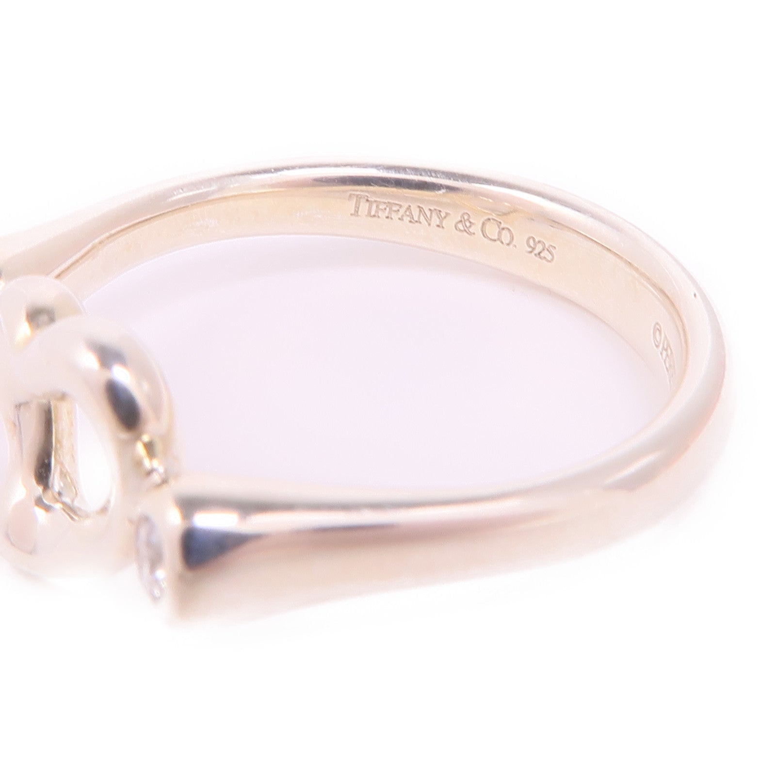 TIFFANY¡®CO Open Heart Ring 925 Sterling Silver US#6.5