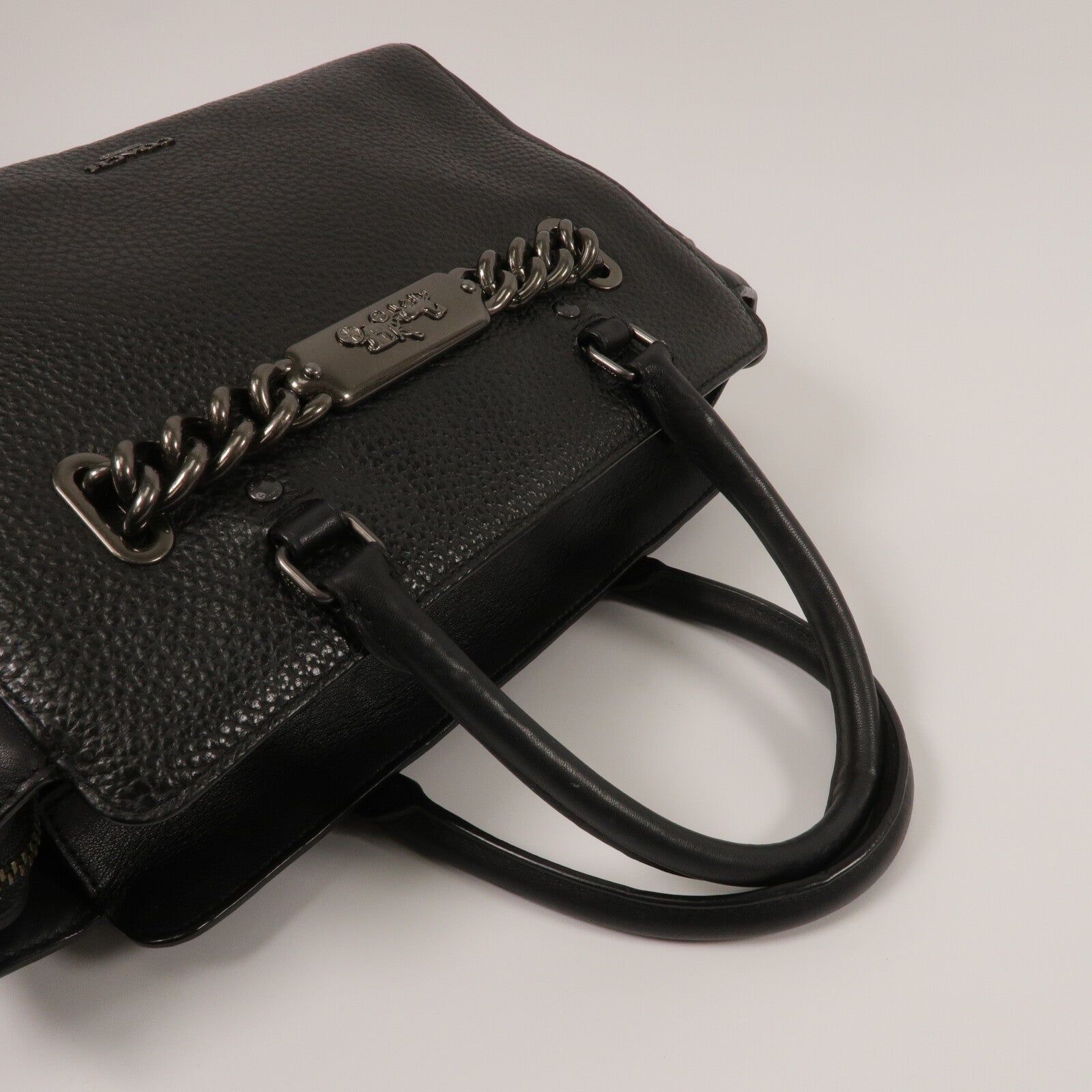 COACH 牛皮皮革2 Way Shoulder手挽肩背兩用袋