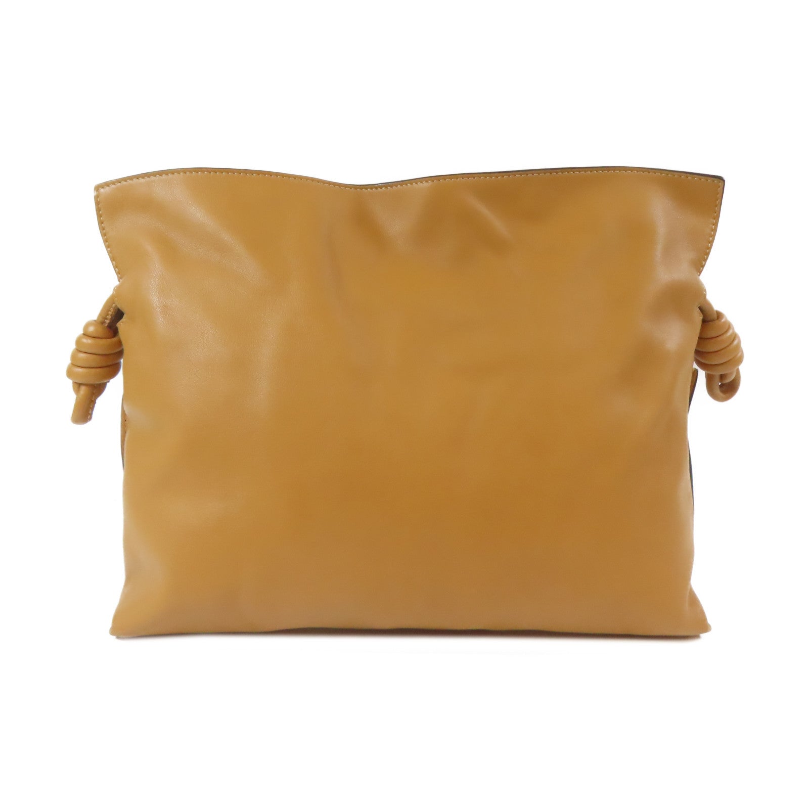 LOEWE 牛皮皮革Flamenco金扣肩背袋啡色