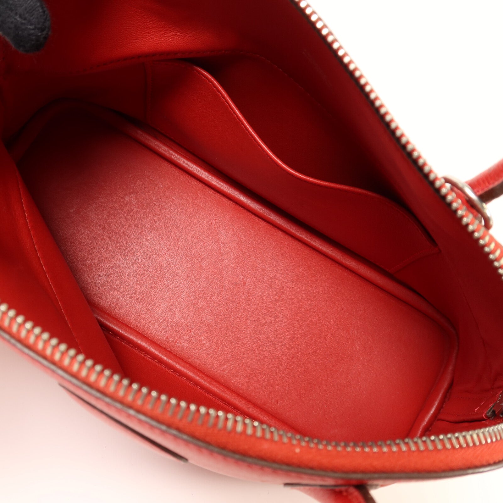 HERMES Epsom皮革Bolide 27銀扣手挽肩背兩用袋Rouge Casaque