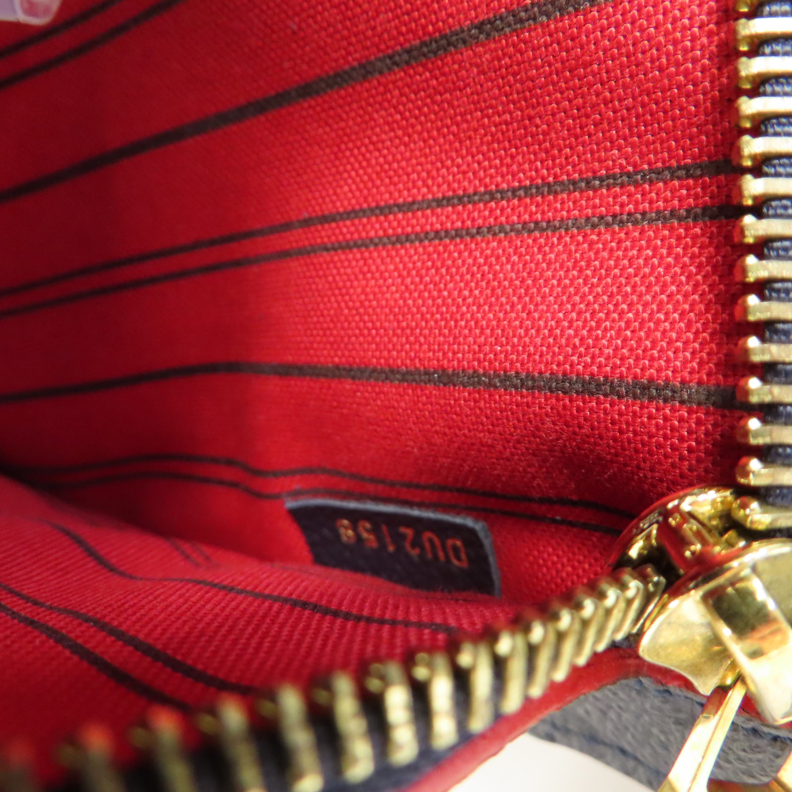 LOUIS VUITTON Monogram Empreinte Pochette Metis金扣手挽肩背兩用袋深藍色