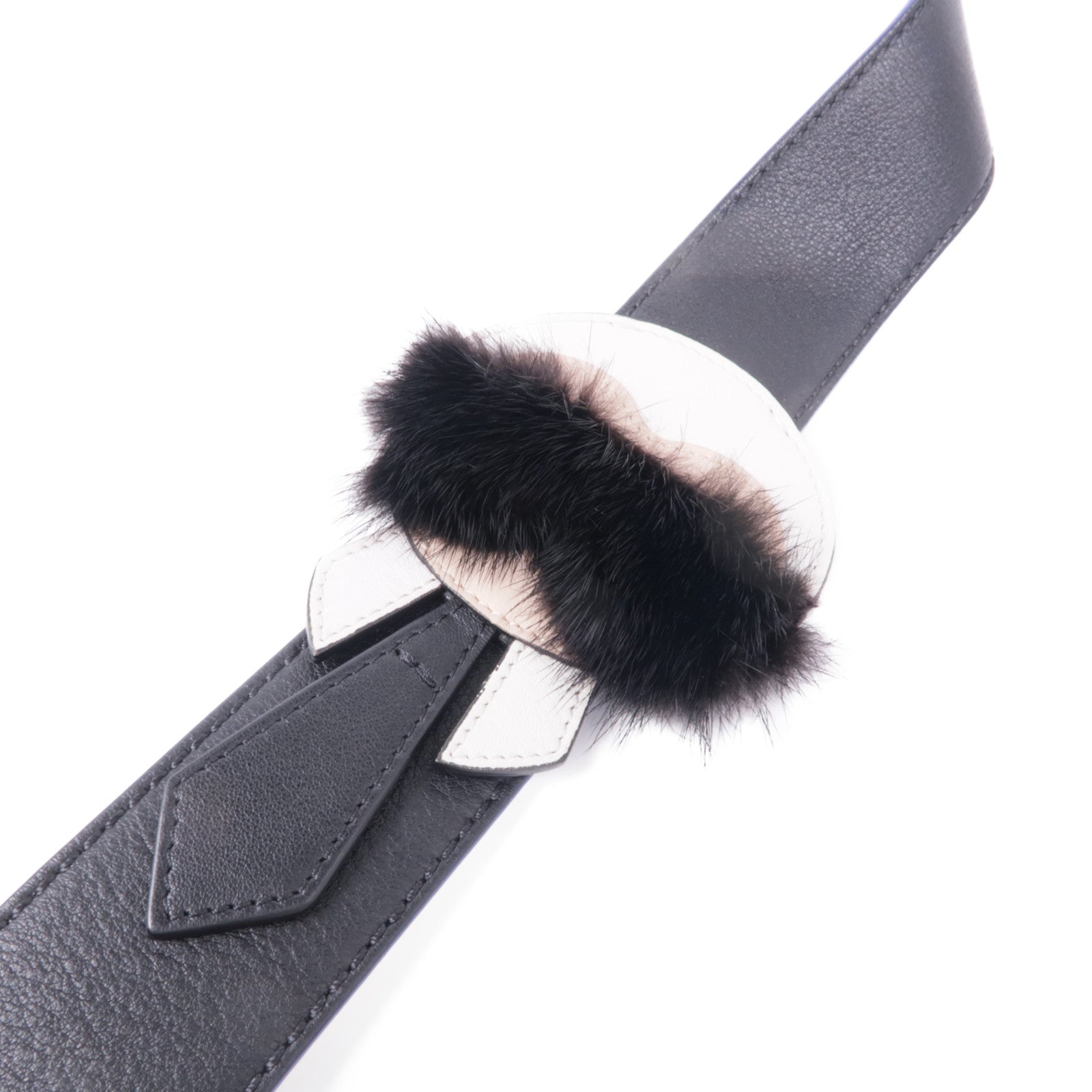 FENDI 牛皮皮革Shoulder Strap銀扣肩帶