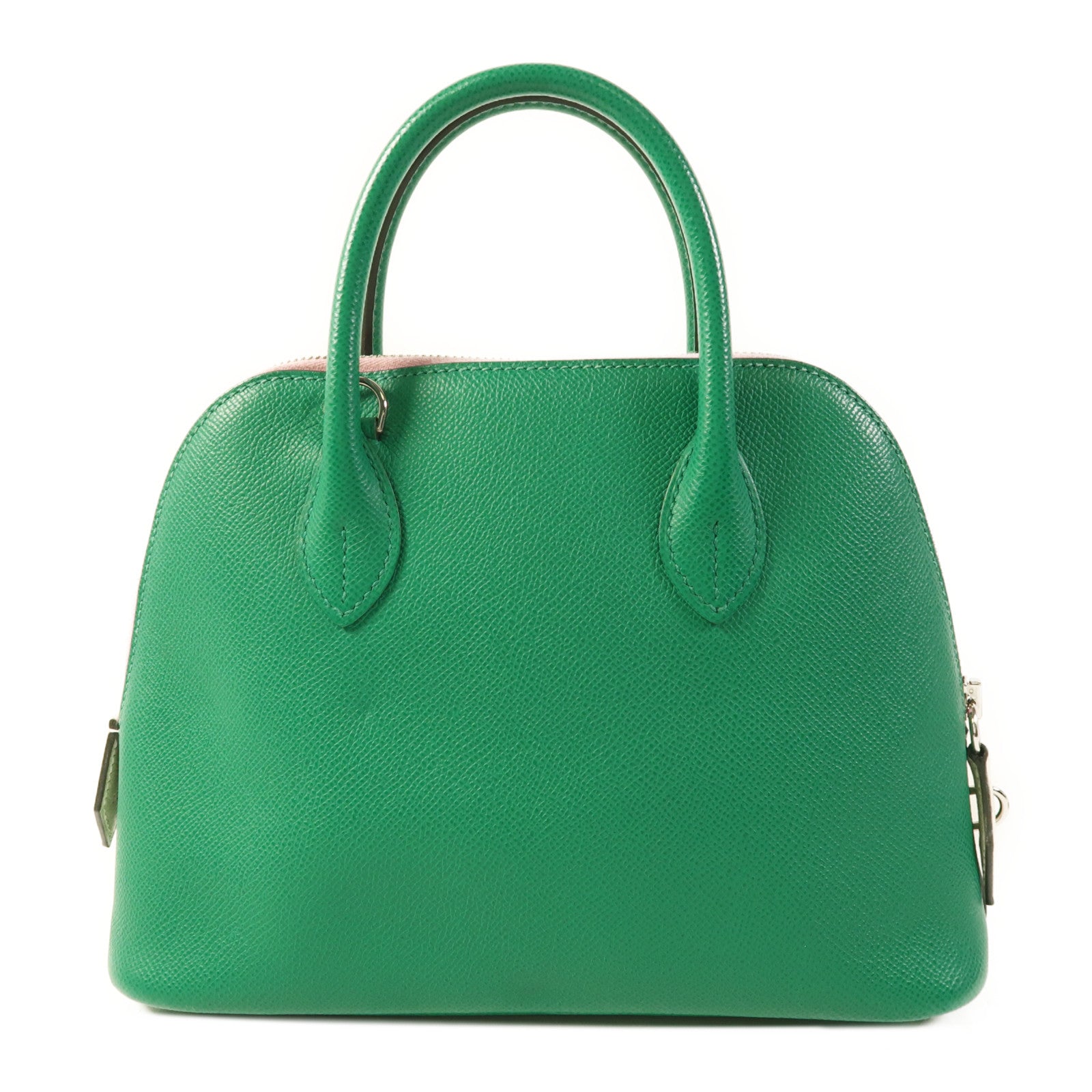 HERMES Epsom皮革1923 Bolide 25銀扣手挽肩背兩用袋Jade/Nata/Mauve