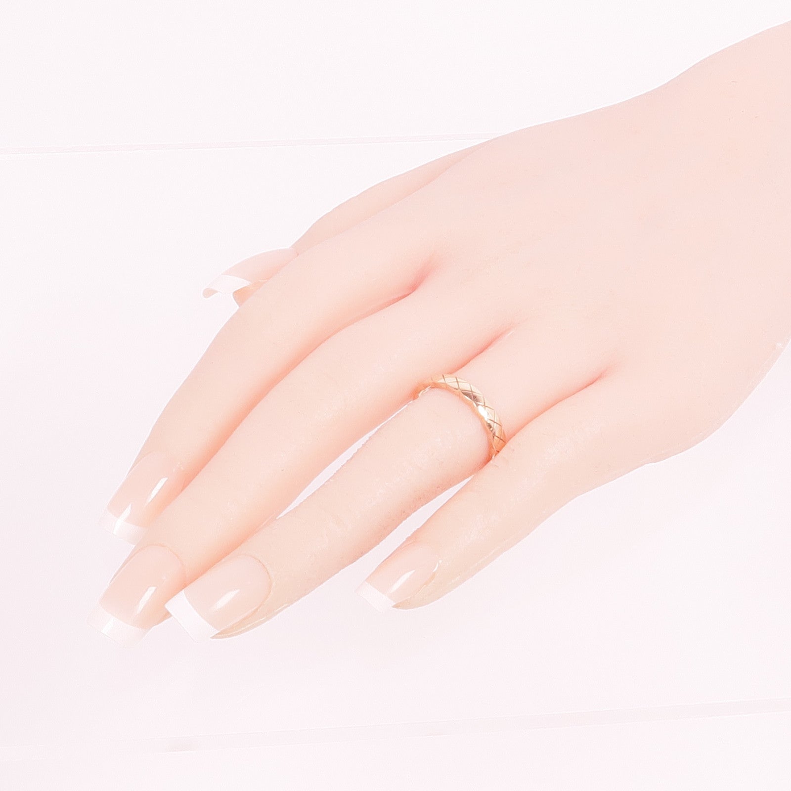 CHANEL 18K玫瑰金Mini Coco Crush Ring戒指Chanel#55/US#7.25