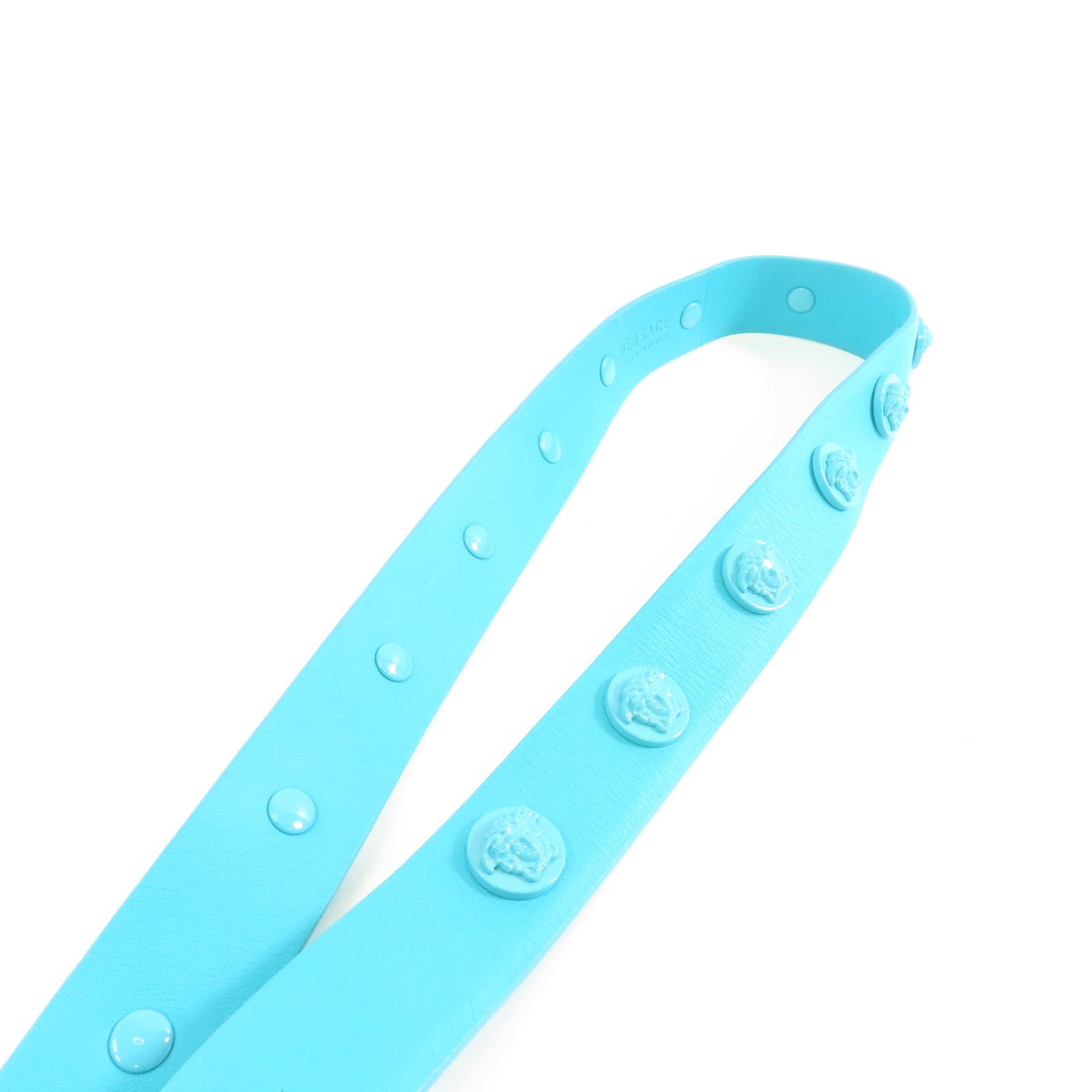 VERSACE 牛皮皮革Belt皮帶藍色