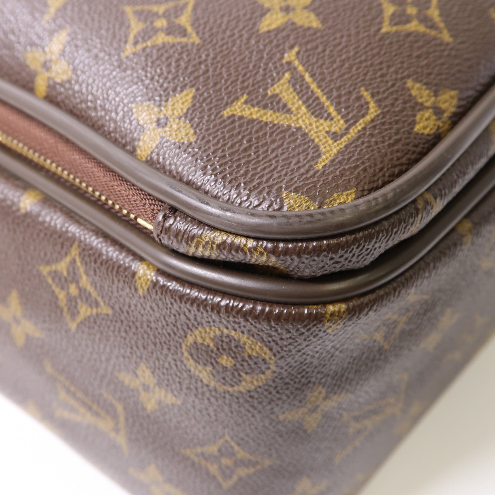 LOUIS VUITTON Monogram Icare金扣手挽肩背兩用袋棕色