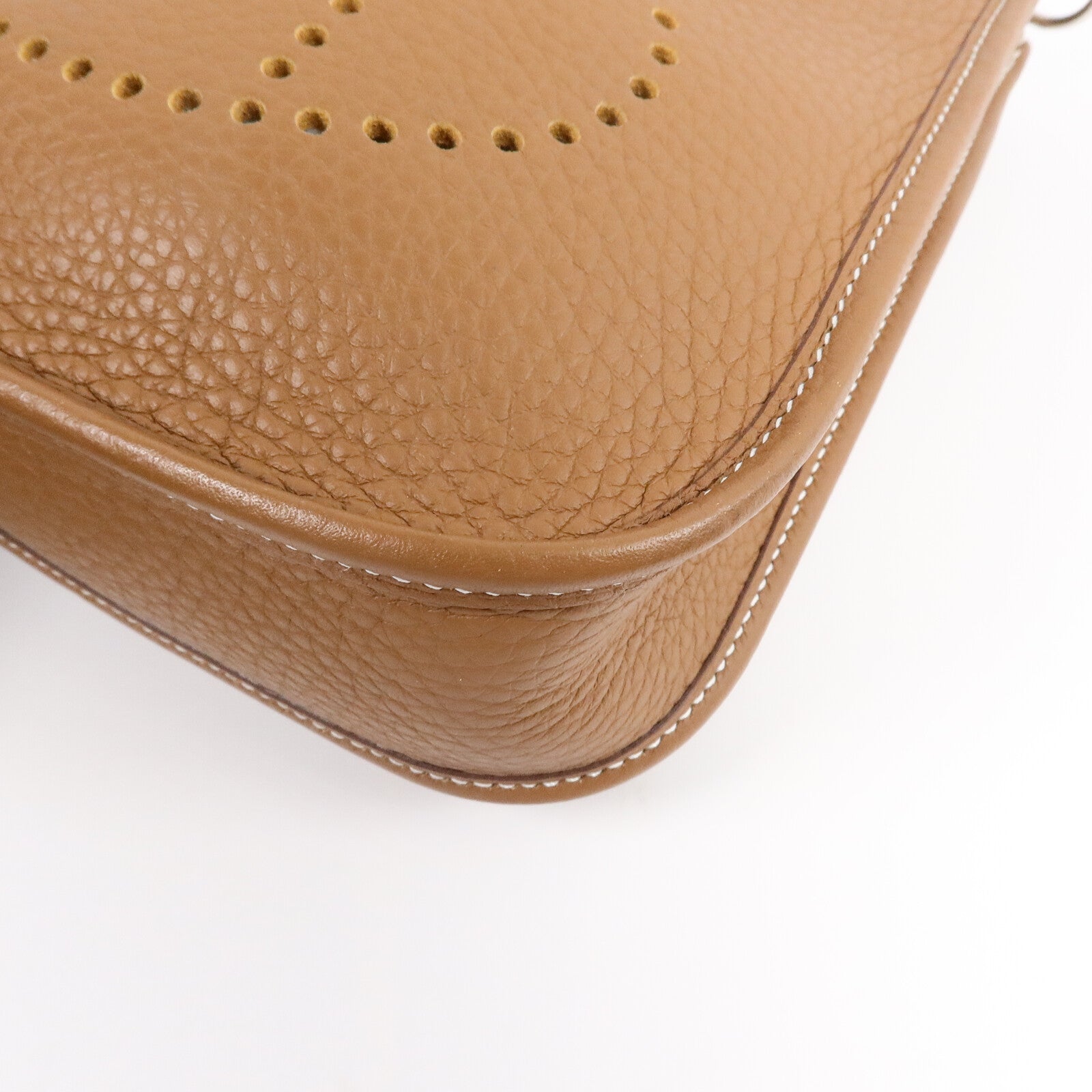 HERMES Clemence皮革Evelyne TPM肩背袋Gold