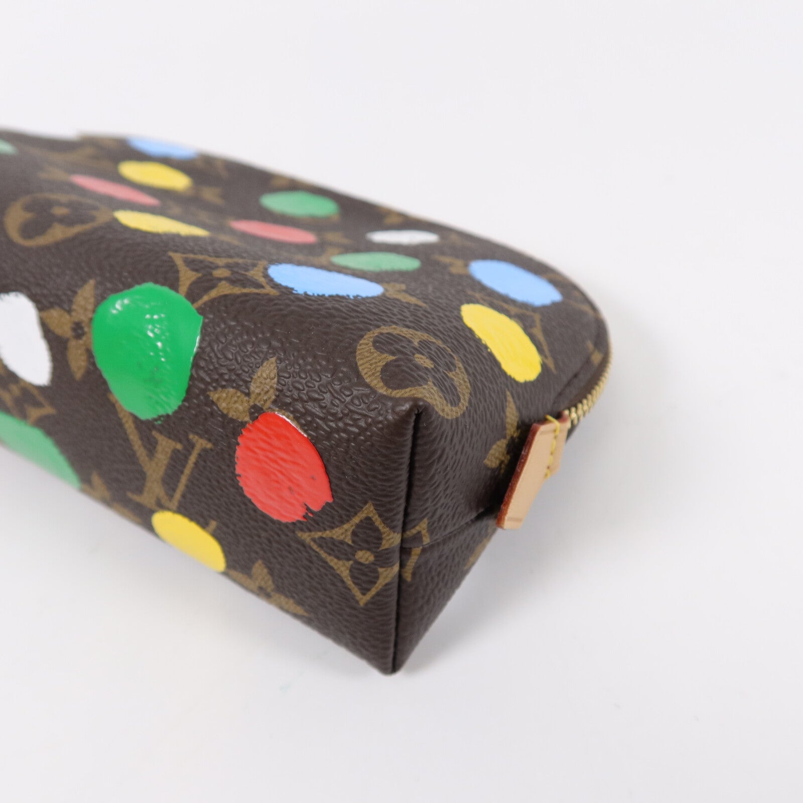 LOUIS VUITTON Monogram LV X Yayoi Kusama Cosmetic Pouch PM配件袋