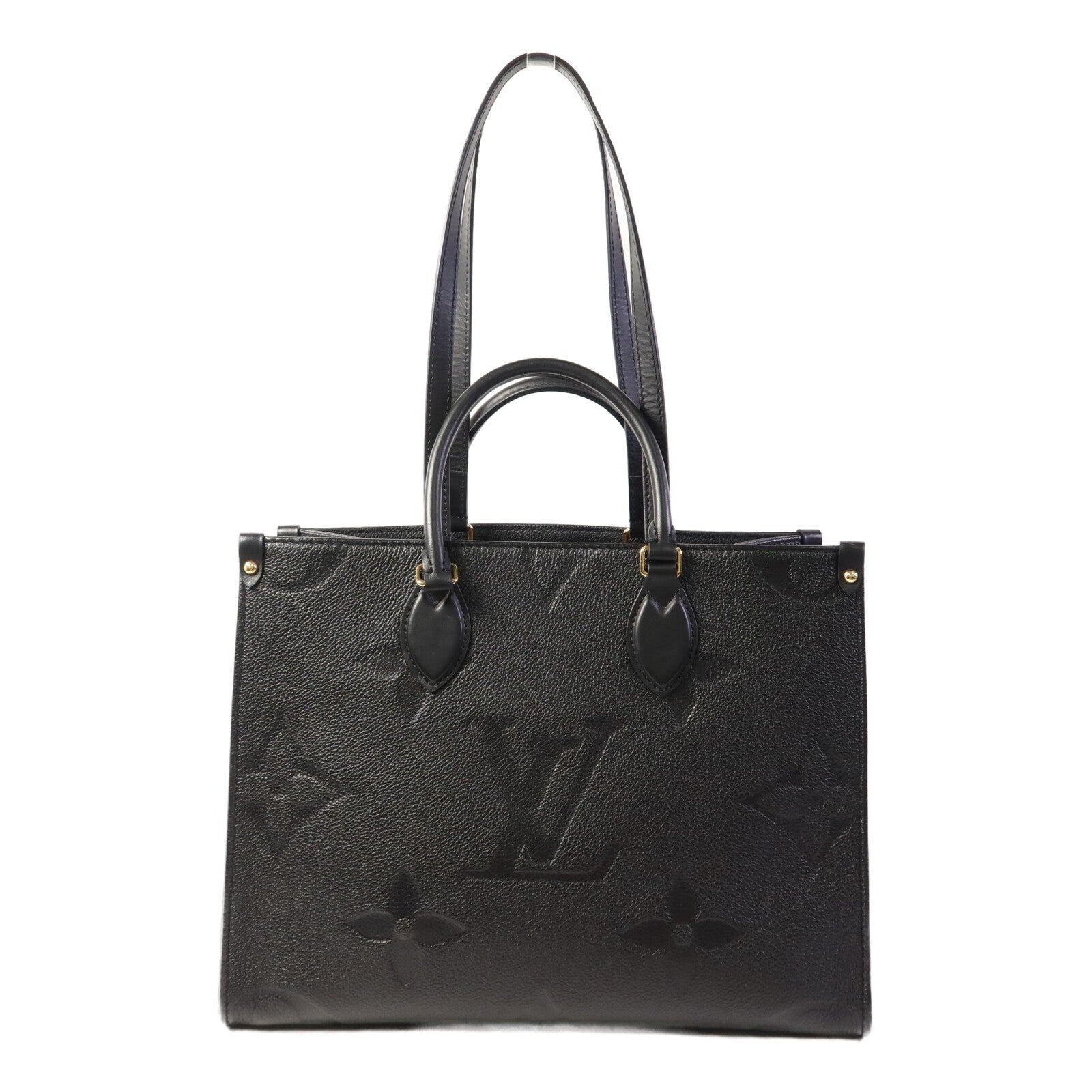 LOUIS VUITTON 【激減優惠】Monogram Empreinte On The Go MM金扣手挽肩背兩用袋