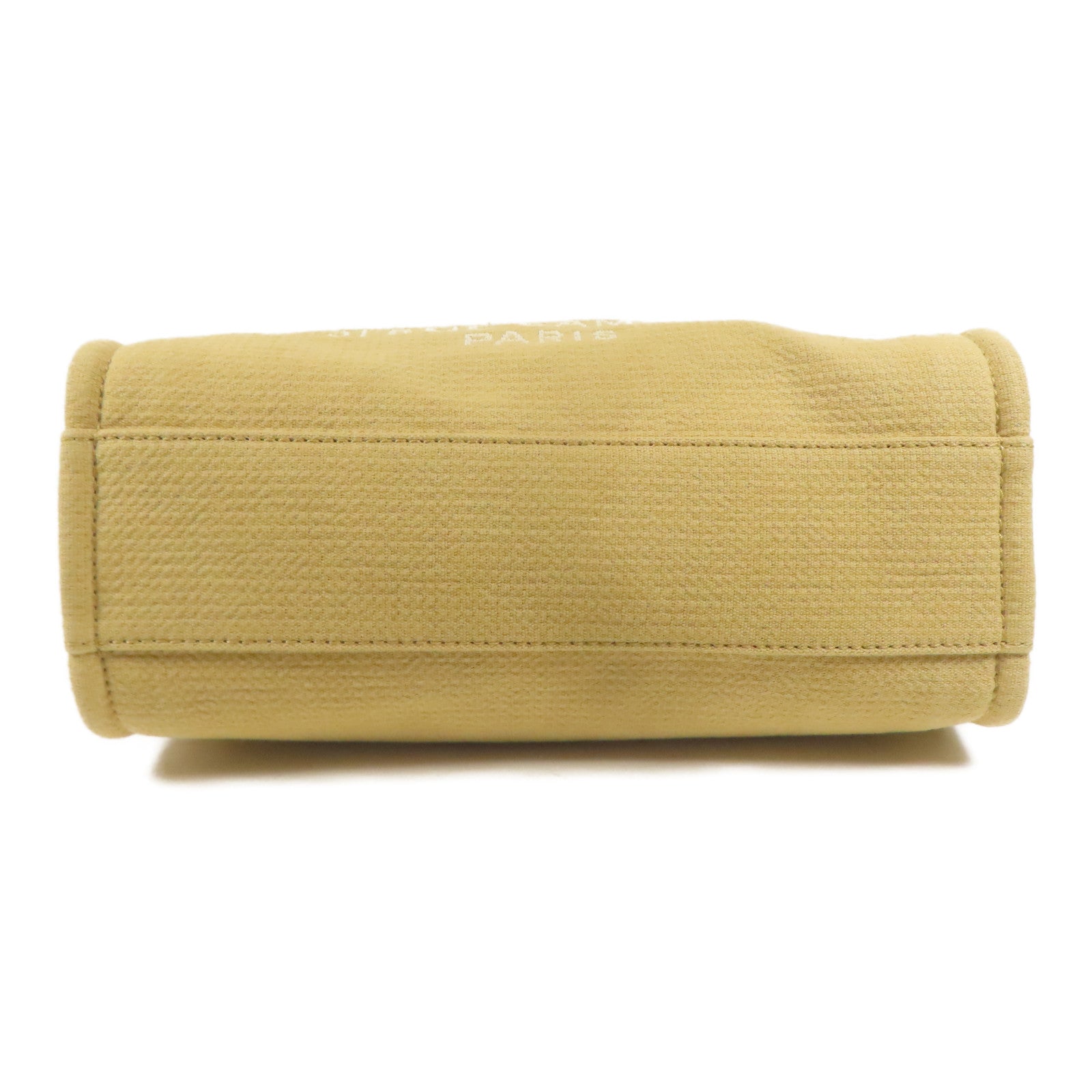 CHANEL 帆布Deauville銀扣鏈帶肩背袋