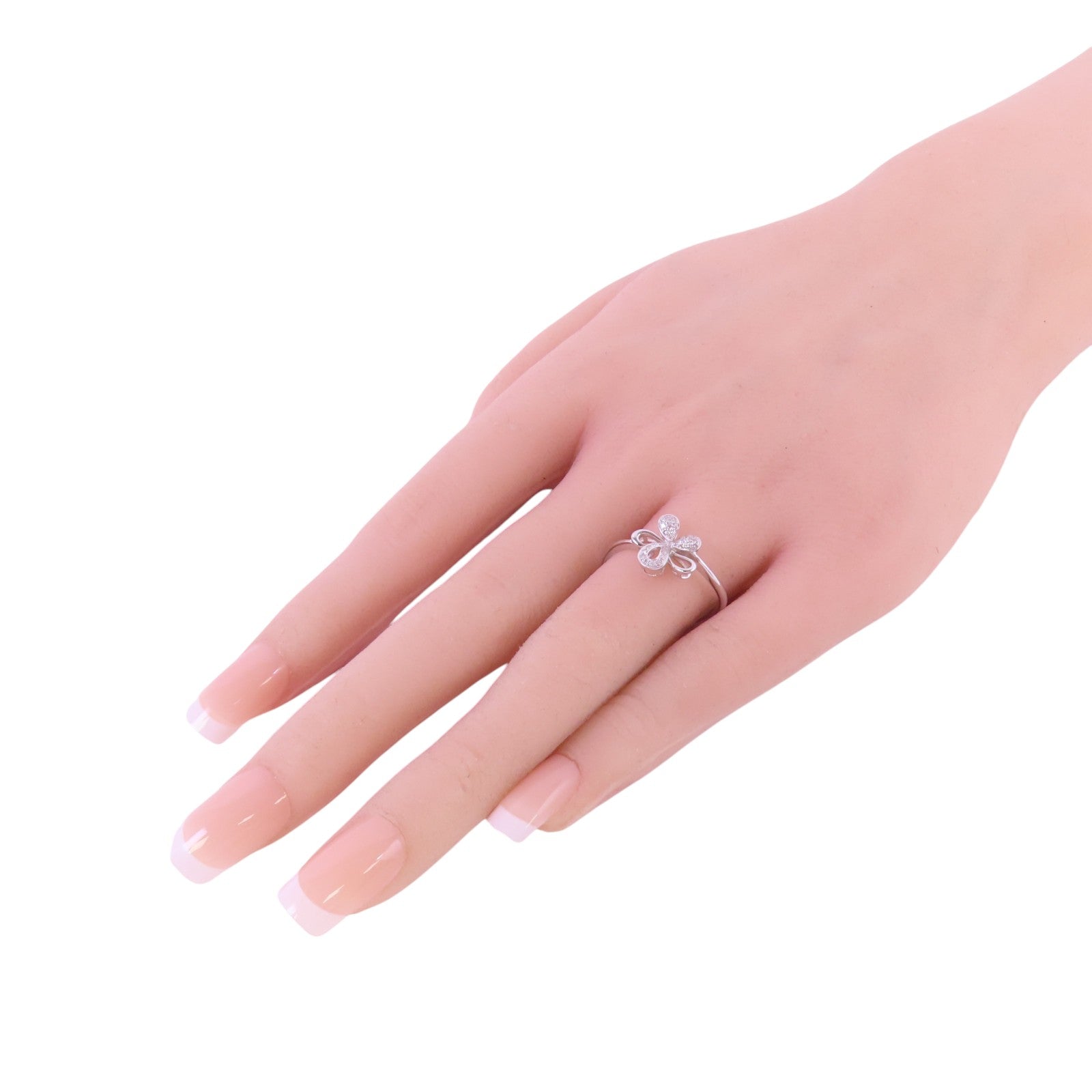JEWELRY 14K白金Diamond Ring鑽石戒指US#8.75