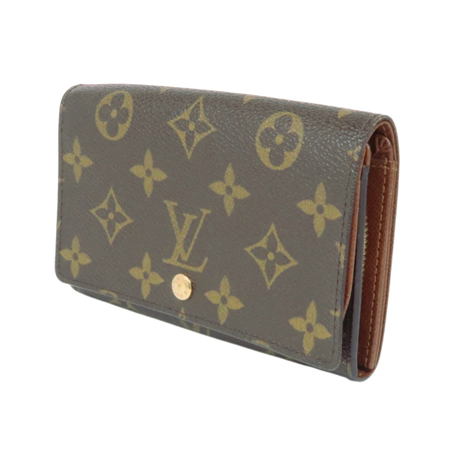 LOUIS VUITTON Monogram Porte Monnaie Billets Tresor金扣長錢包