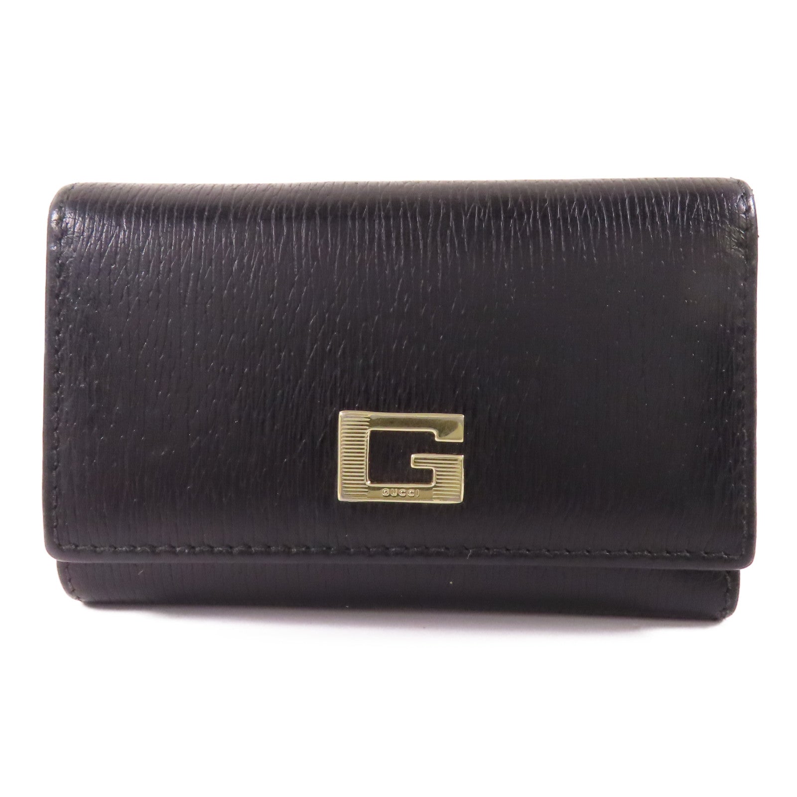 GUCCI 牛皮皮革Key Case金扣鎖匙包