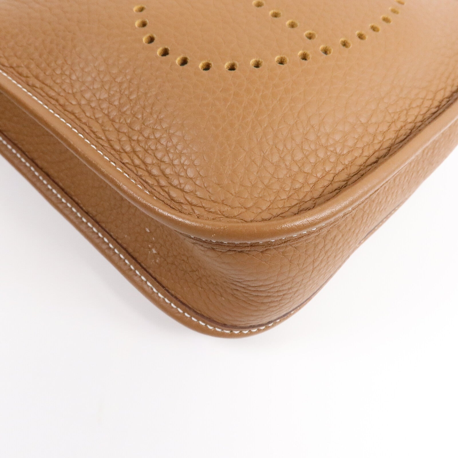HERMES Clemence皮革Evelyne TPM肩背袋Gold
