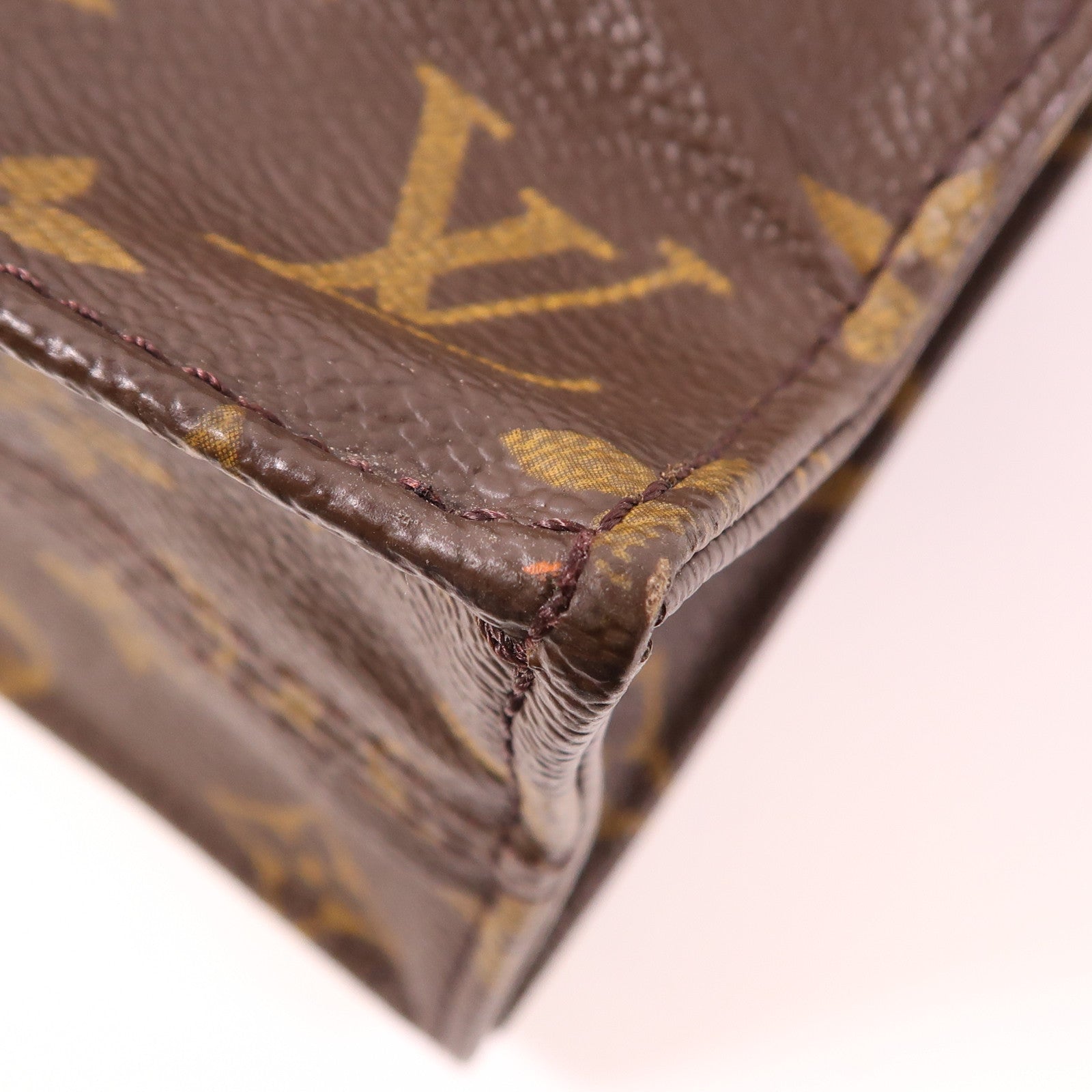 LOUIS VUITTON LV GHW Sac Plat Tote Bag M51140 Monogram Brown