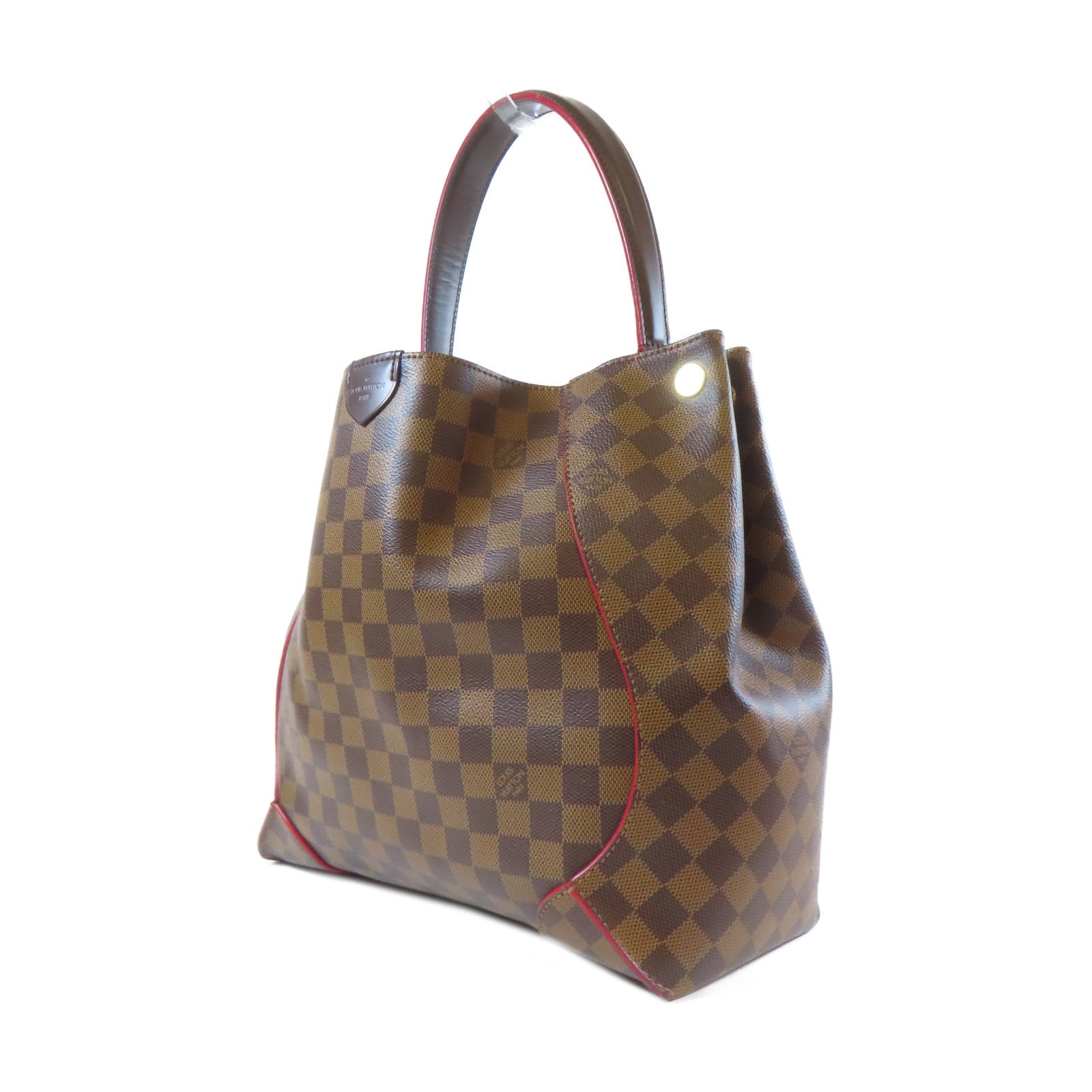 LOUIS VUITTON Damier Caissa Hobo金扣肩背袋啡色