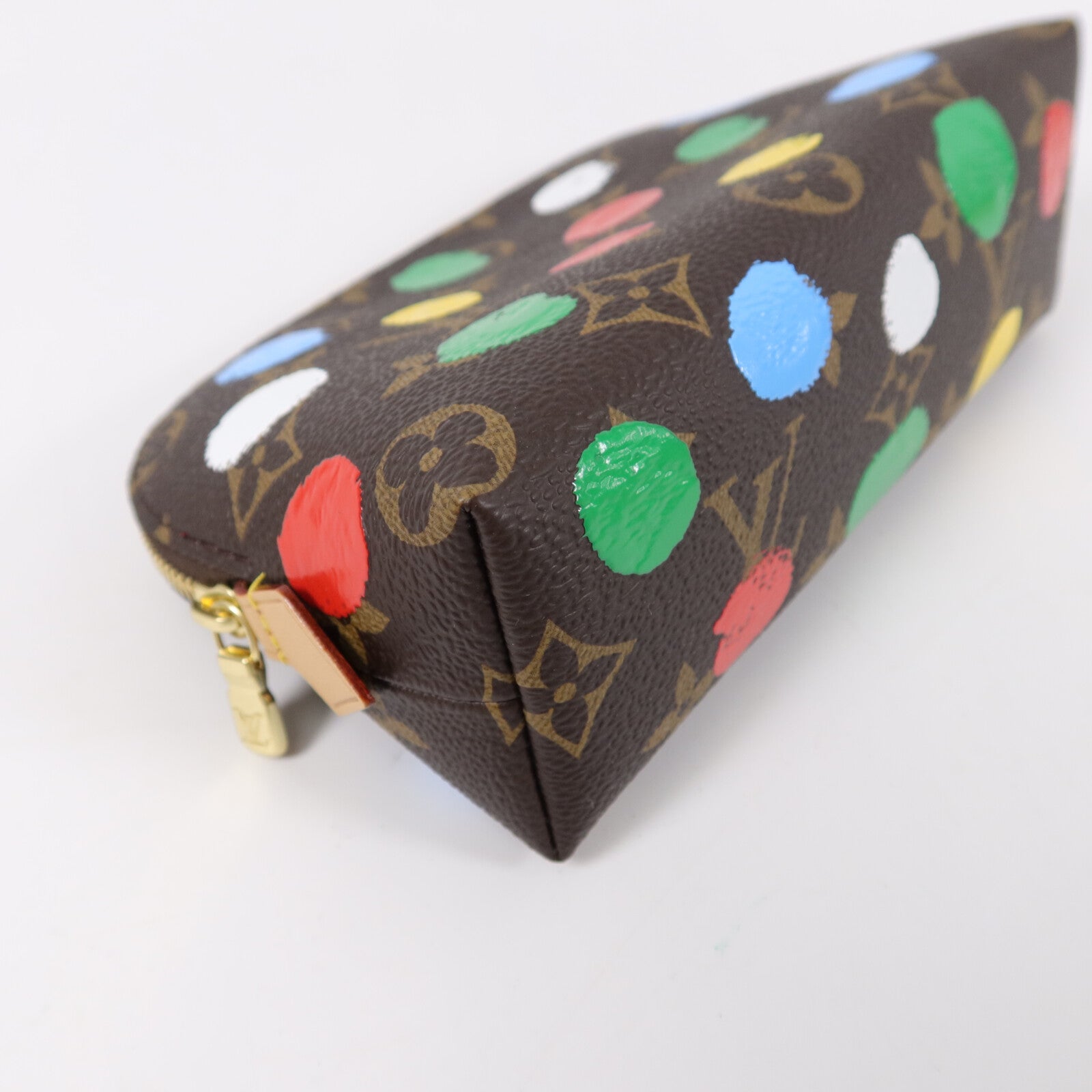 LOUIS VUITTON Monogram LV X Yayoi Kusama Cosmetic Pouch PM配件袋