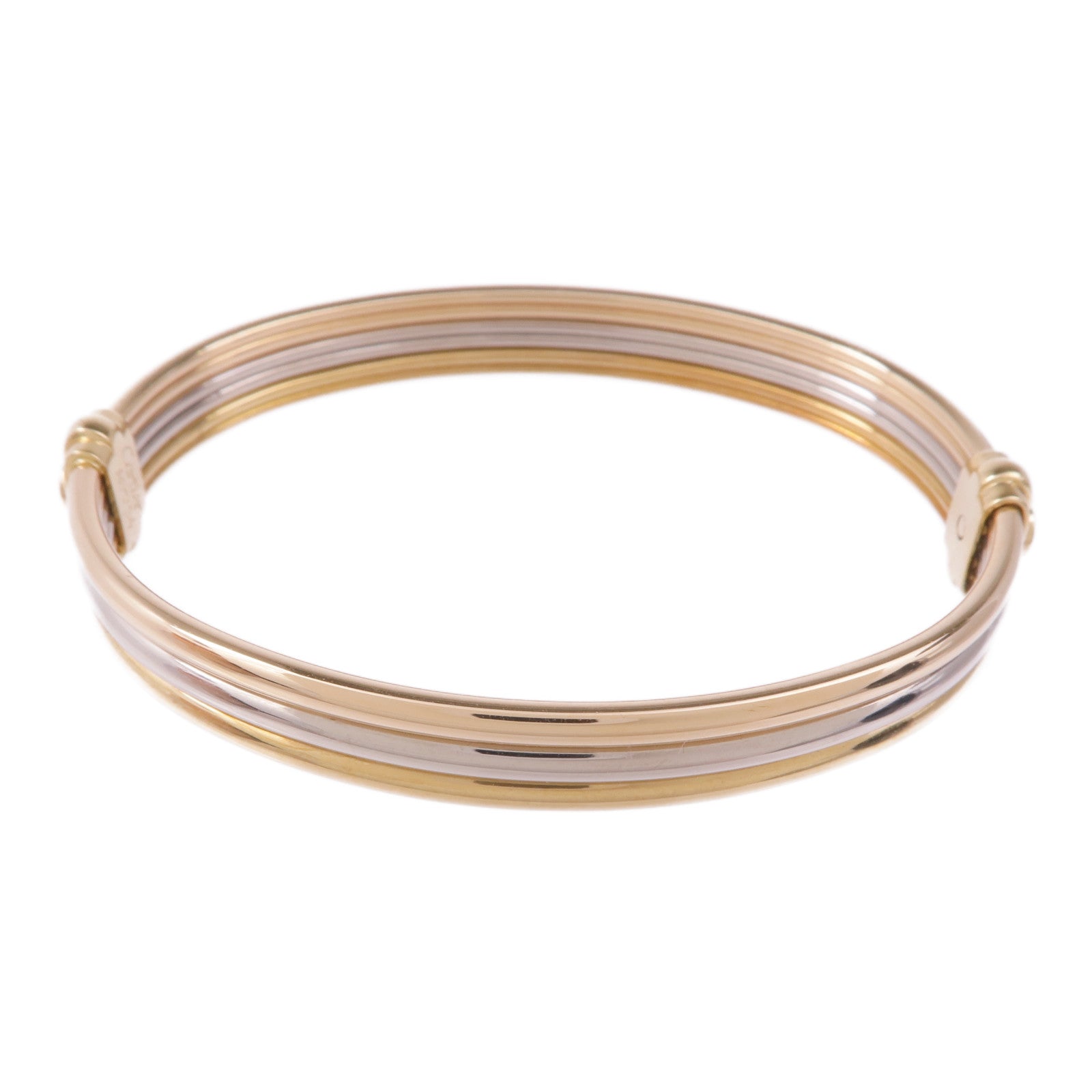 CARTIER 18K黃金/白金/玫瑰金Vintage Trinity Bracelet手鐲
