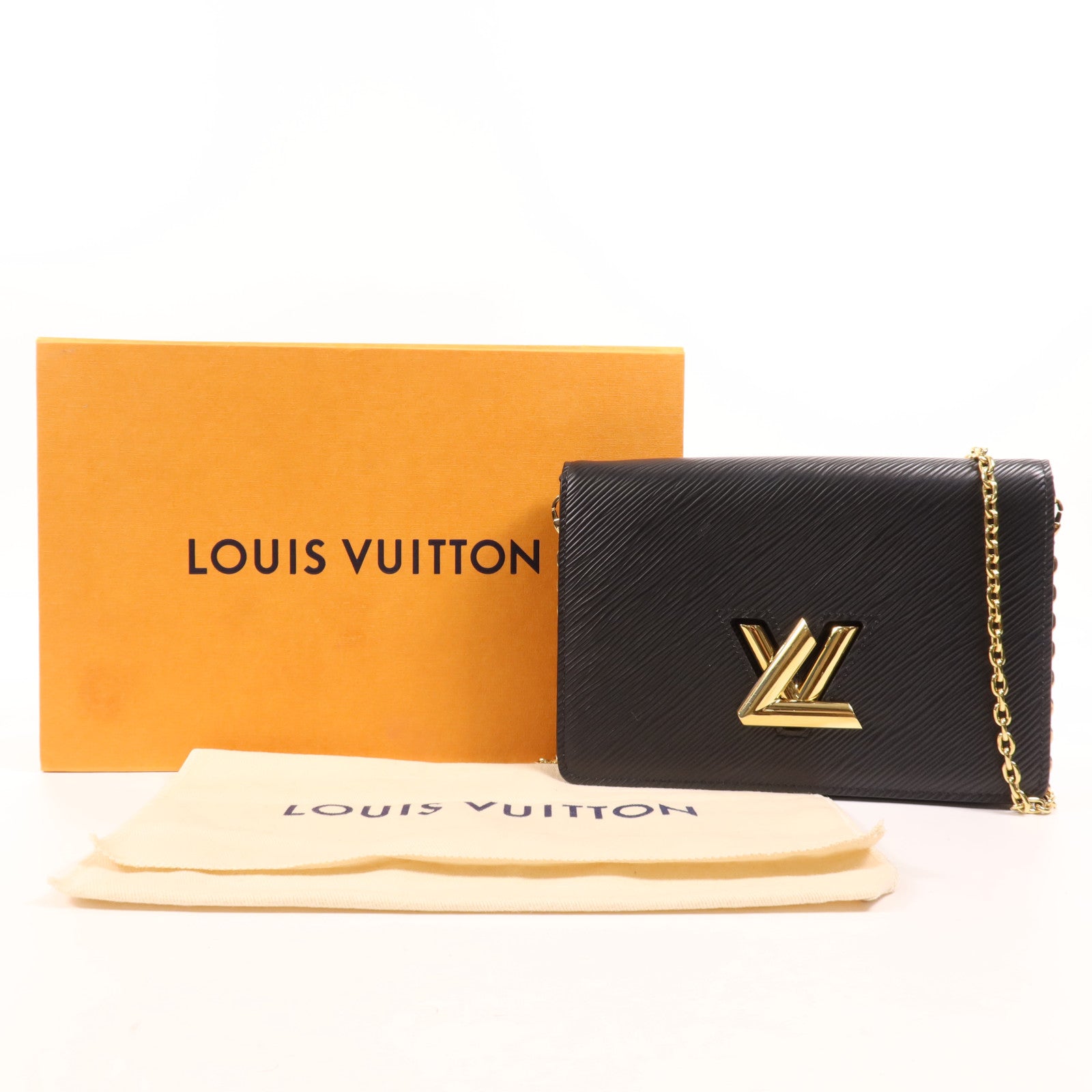 LOUIS VUITTON Epi Twist Shoulder Bag金扣鏈帶肩背袋