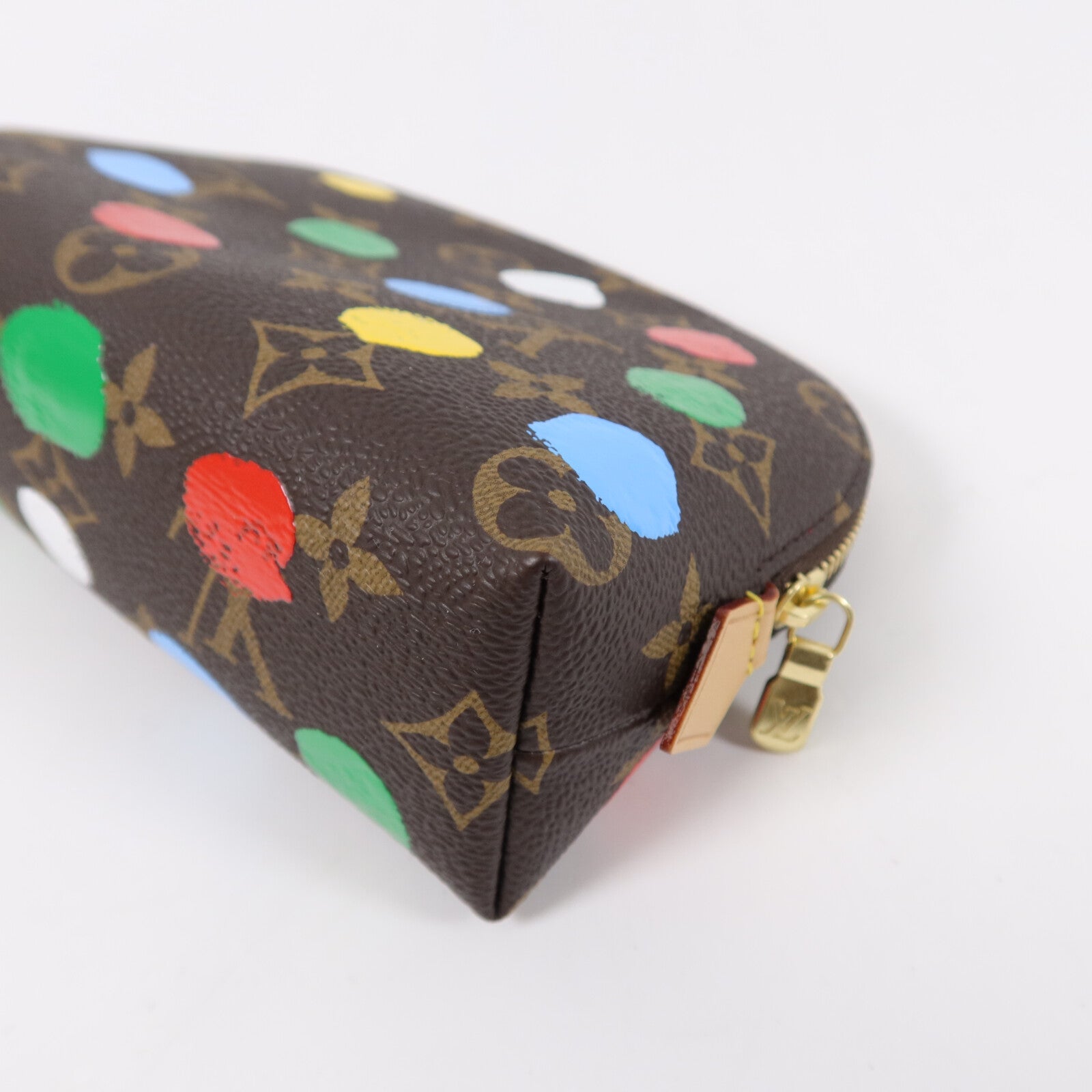 LOUIS VUITTON Monogram LV X Yayoi Kusama Cosmetic Pouch PM配件袋