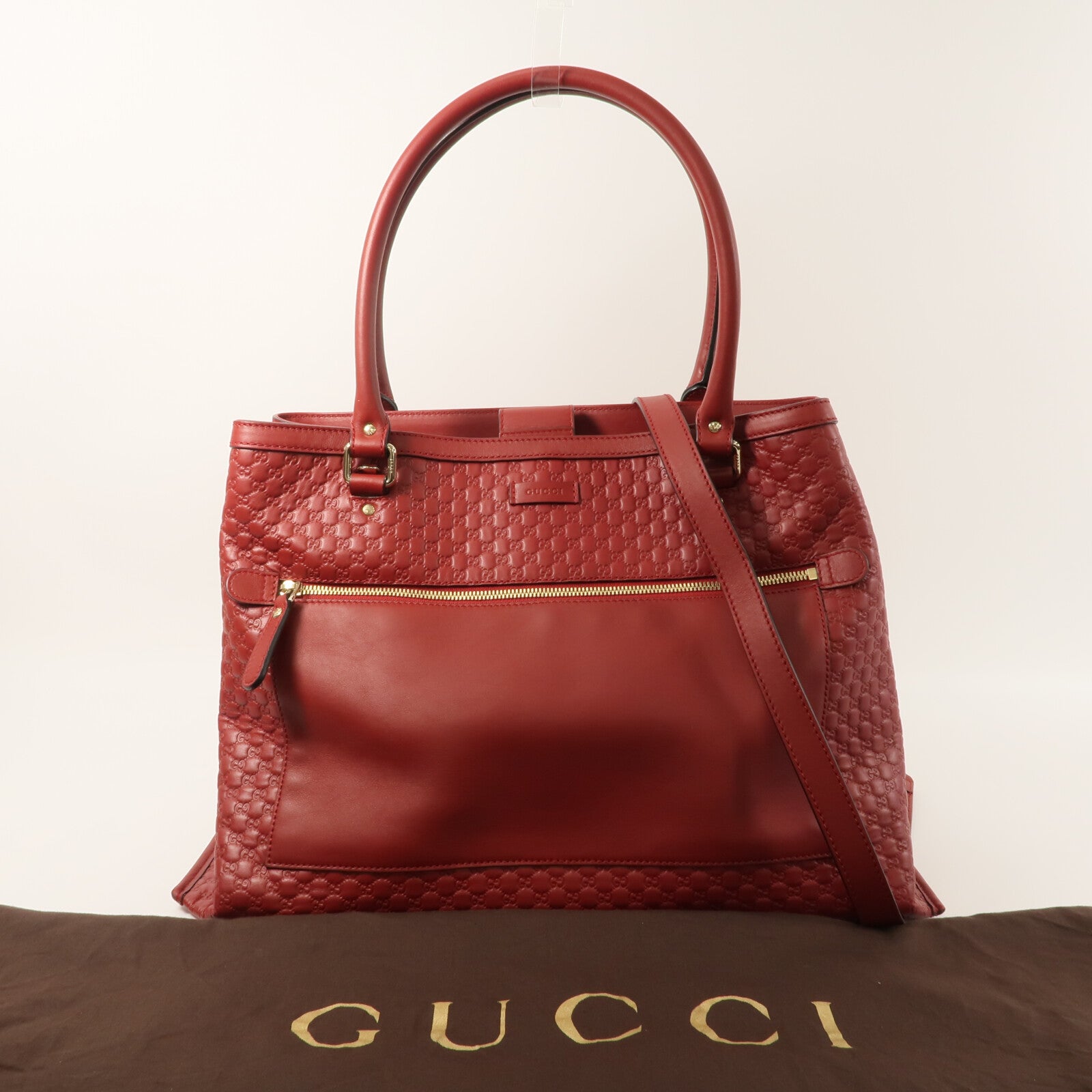 GUCCI 牛皮皮革2 Way Shoulder手挽肩背兩用袋
