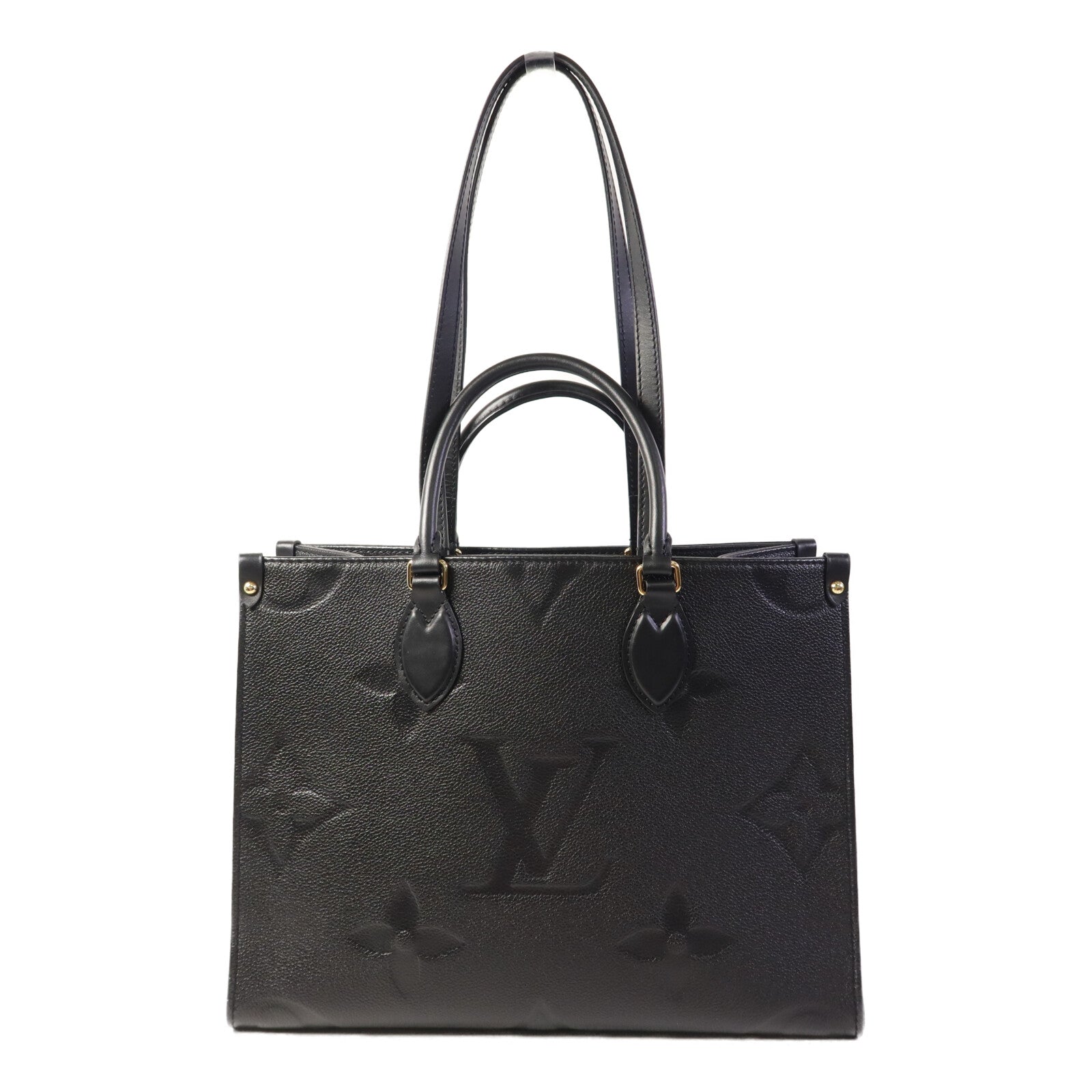 LOUIS VUITTON 【激減優惠】Monogram Empreinte On The Go MM金扣手挽肩背兩用袋