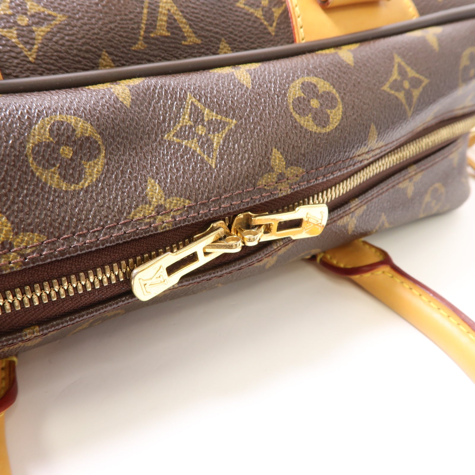 LOUIS VUITTON Monogram Icare金扣手挽肩背兩用袋棕色