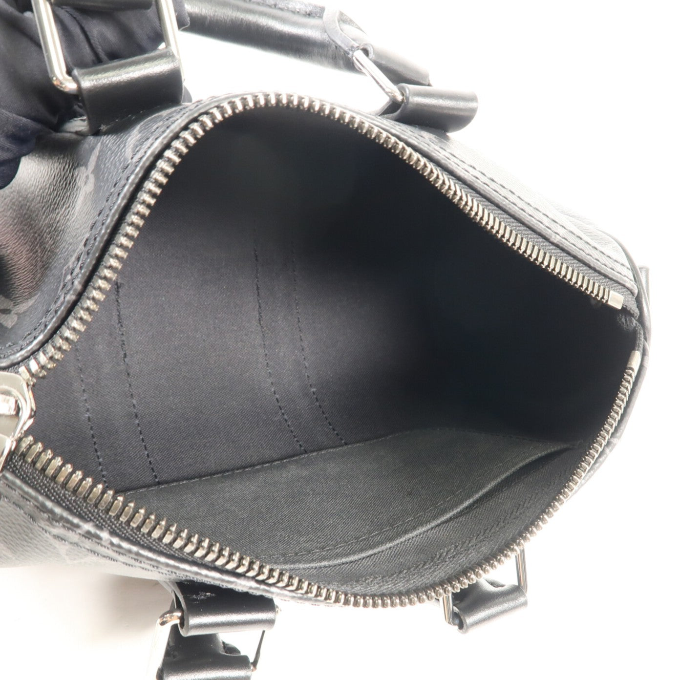 LOUIS VUITTON Monogram Keepall Bandouliere 25銀扣手挽肩背兩用袋