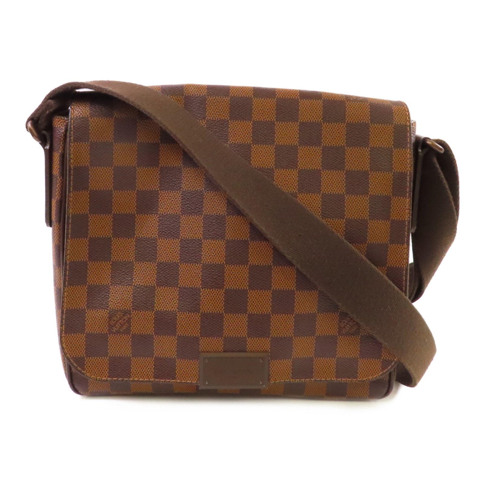 LOUIS VUITTON Damier Ebene Brooklyn MM Shoulder Bag肩背袋啡色