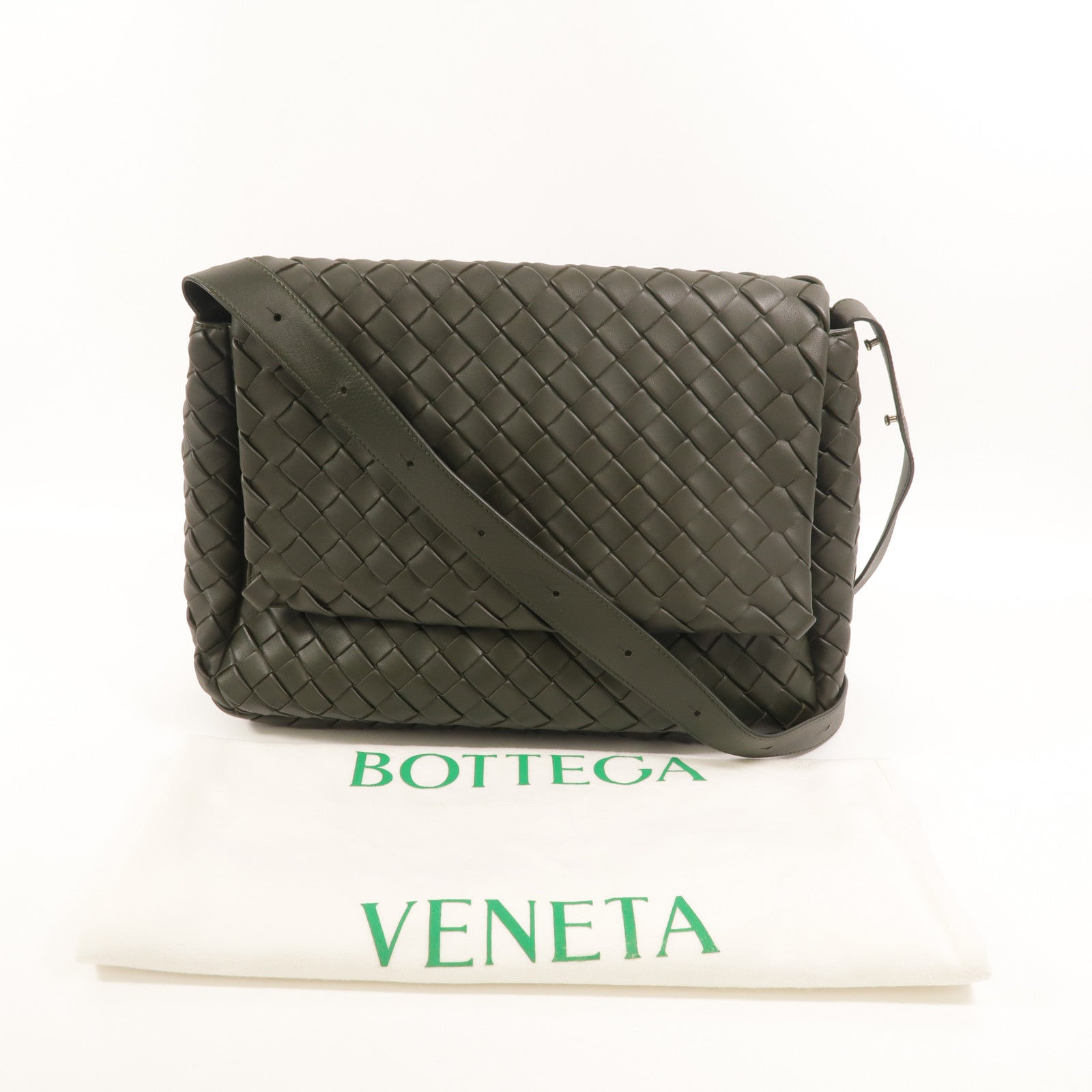 BOTTEGA VENETA 牛皮皮革Large Cobble Messenger肩背袋