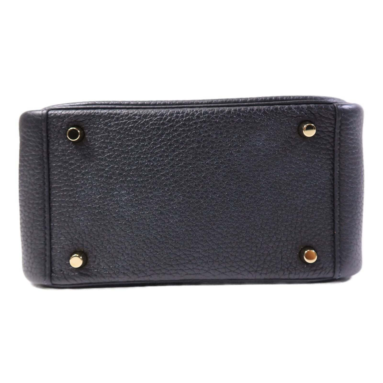 HERMES Clemence皮革Mini Lindy金扣手挽肩背兩用袋Nior