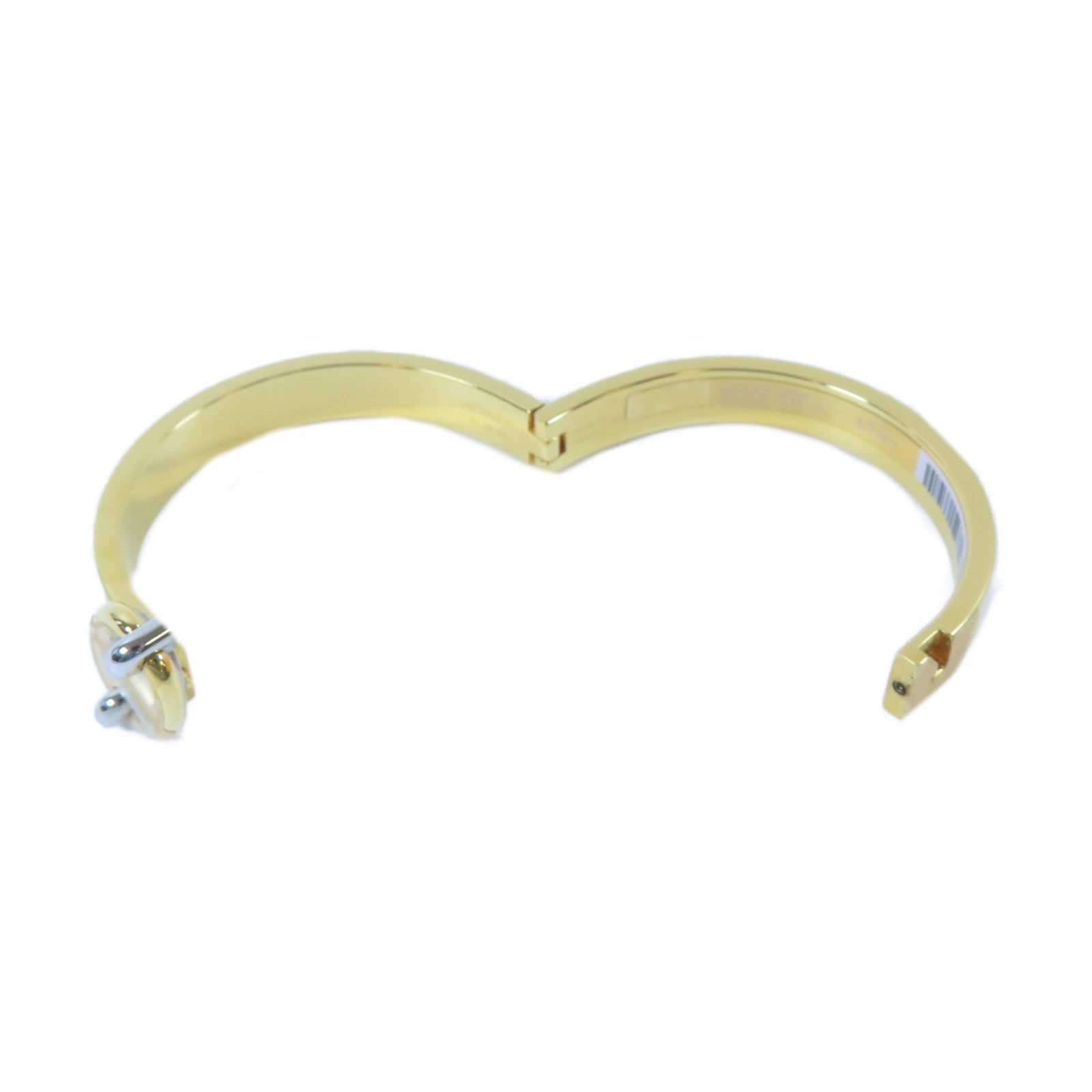 HERMES 【激減優惠】金屬Mini Clic Chaine D'Ancre Bracelet手鐲金色/白色