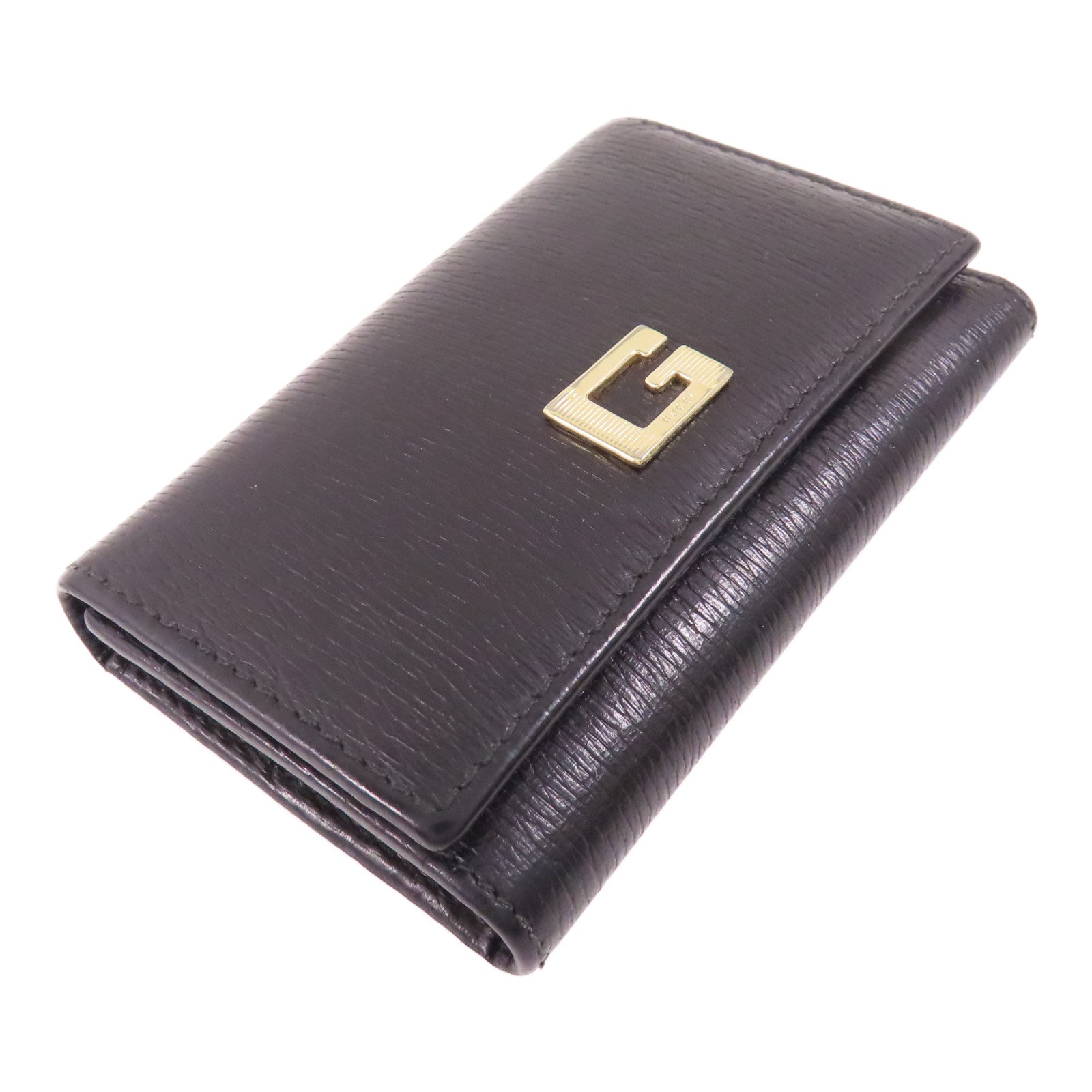 GUCCI 牛皮皮革Key Case金扣鎖匙包