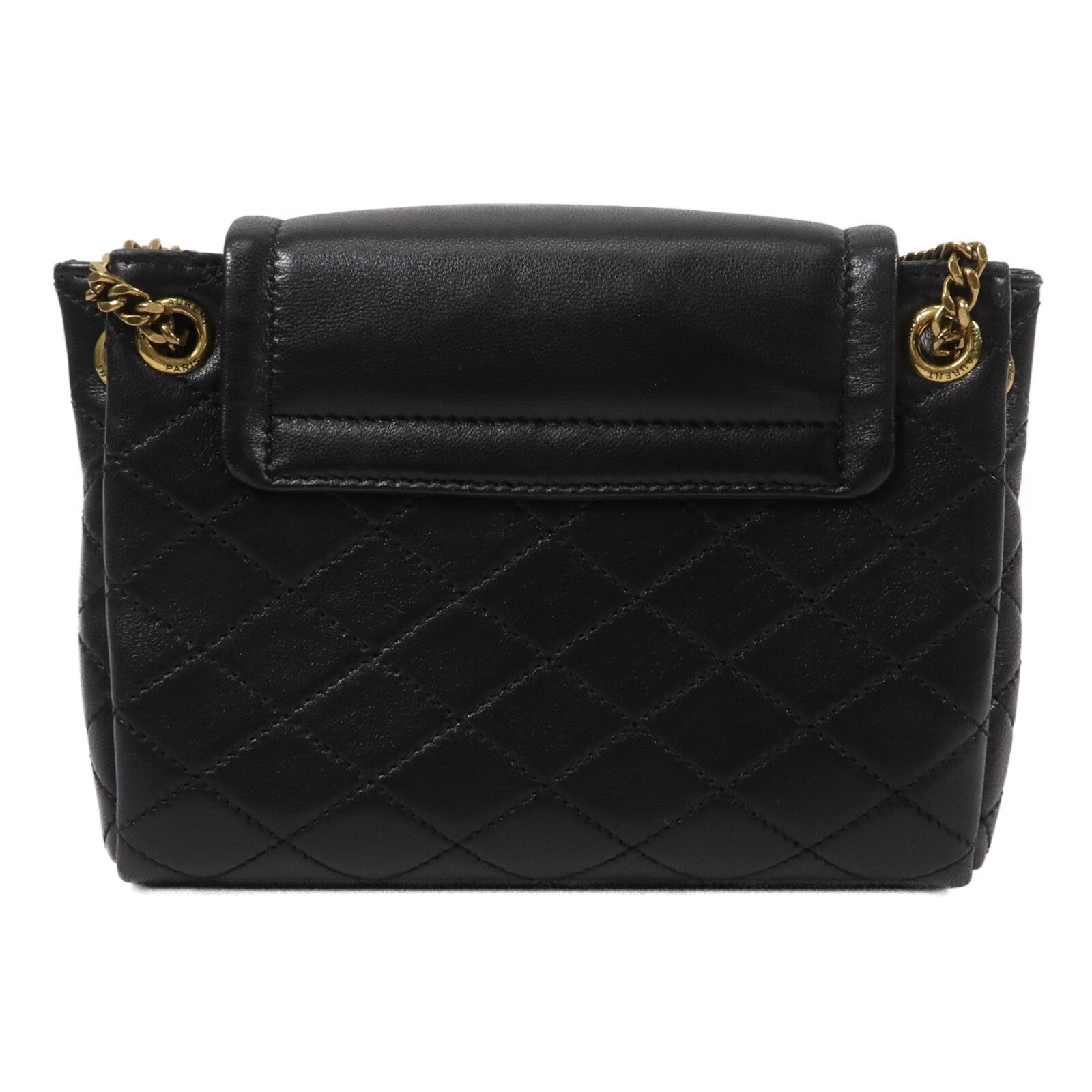 SAINT LAURENT 羊皮皮革Mini Nolita鏈帶肩背袋