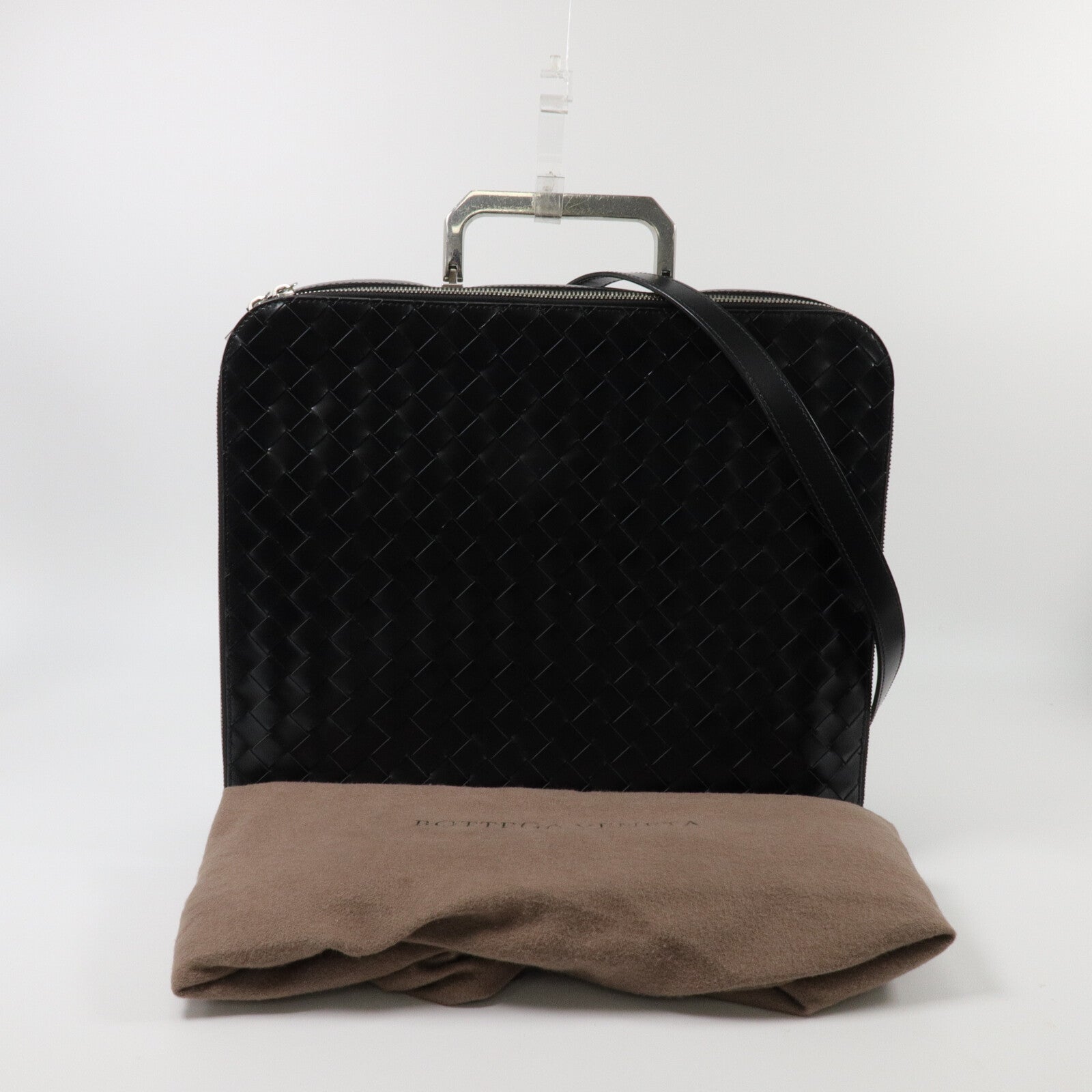 BOTTEGA VENETA 織紋皮革Cassette Briefcase肩背袋