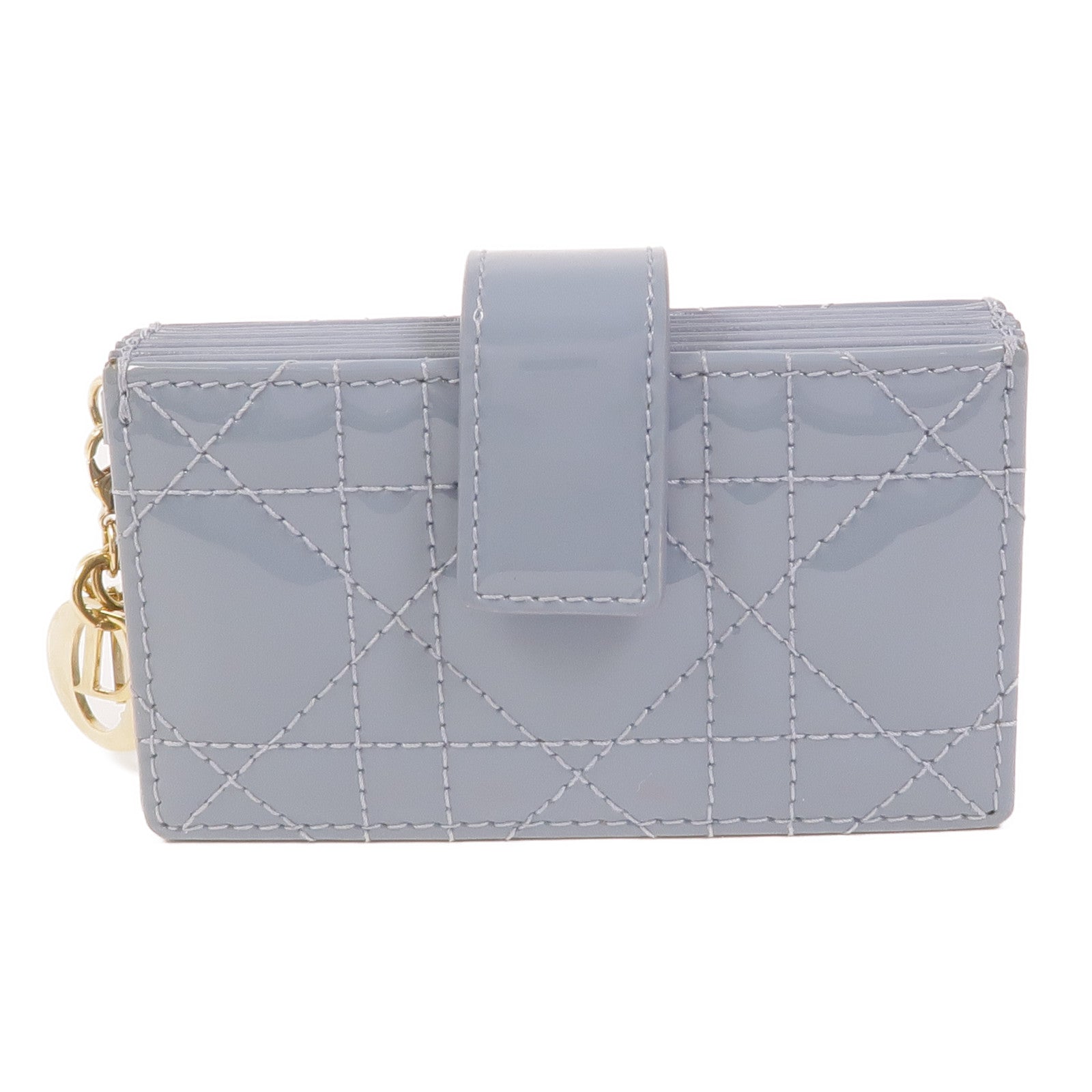 Dior 漆皮皮革Card Case金扣卡片套